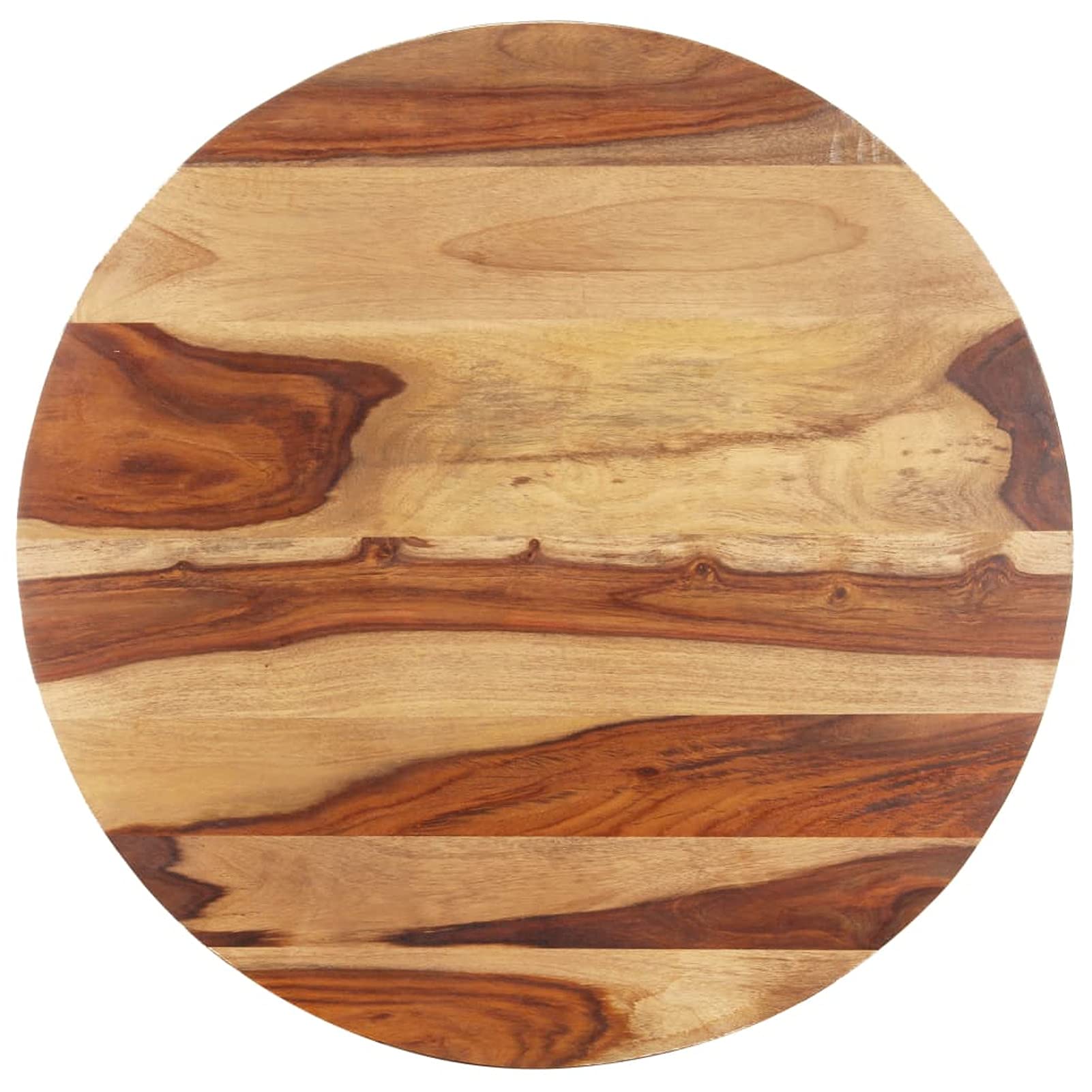 Solid Sheesham Wood Round Coffee Table Top - 31.5