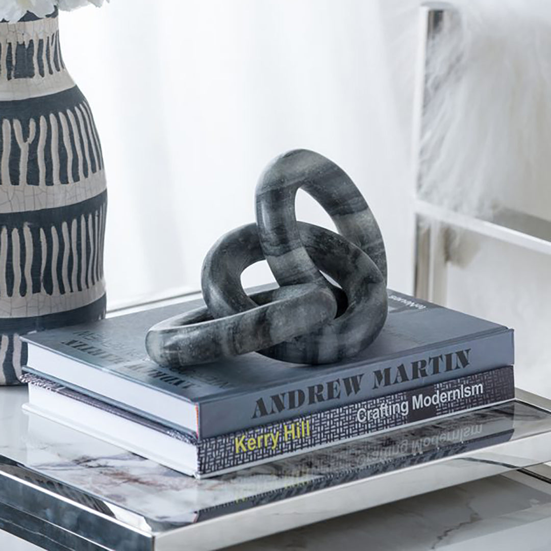 Elegant Grey Marble Chain Necklace for Women - Stylish Layering Jewelry for Casual & Formal Occasions