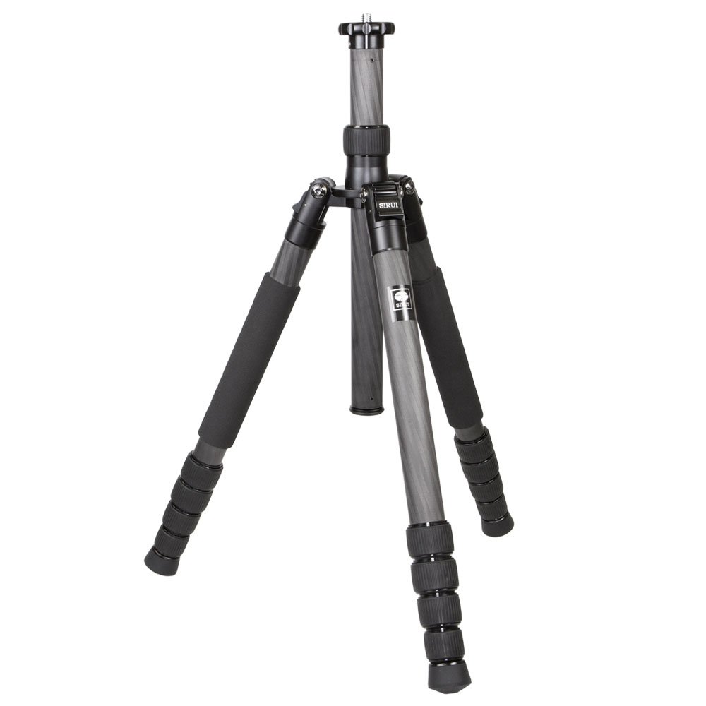 SIRUI T-1205X 5-Section Carbon Fiber Tripod - Lightweight Travel Tripod for DSLR Camera, Mirrorless Cameras, Video Shooting - Perfect for Photography, Vlogging, Hiking & Outdoor Adventures