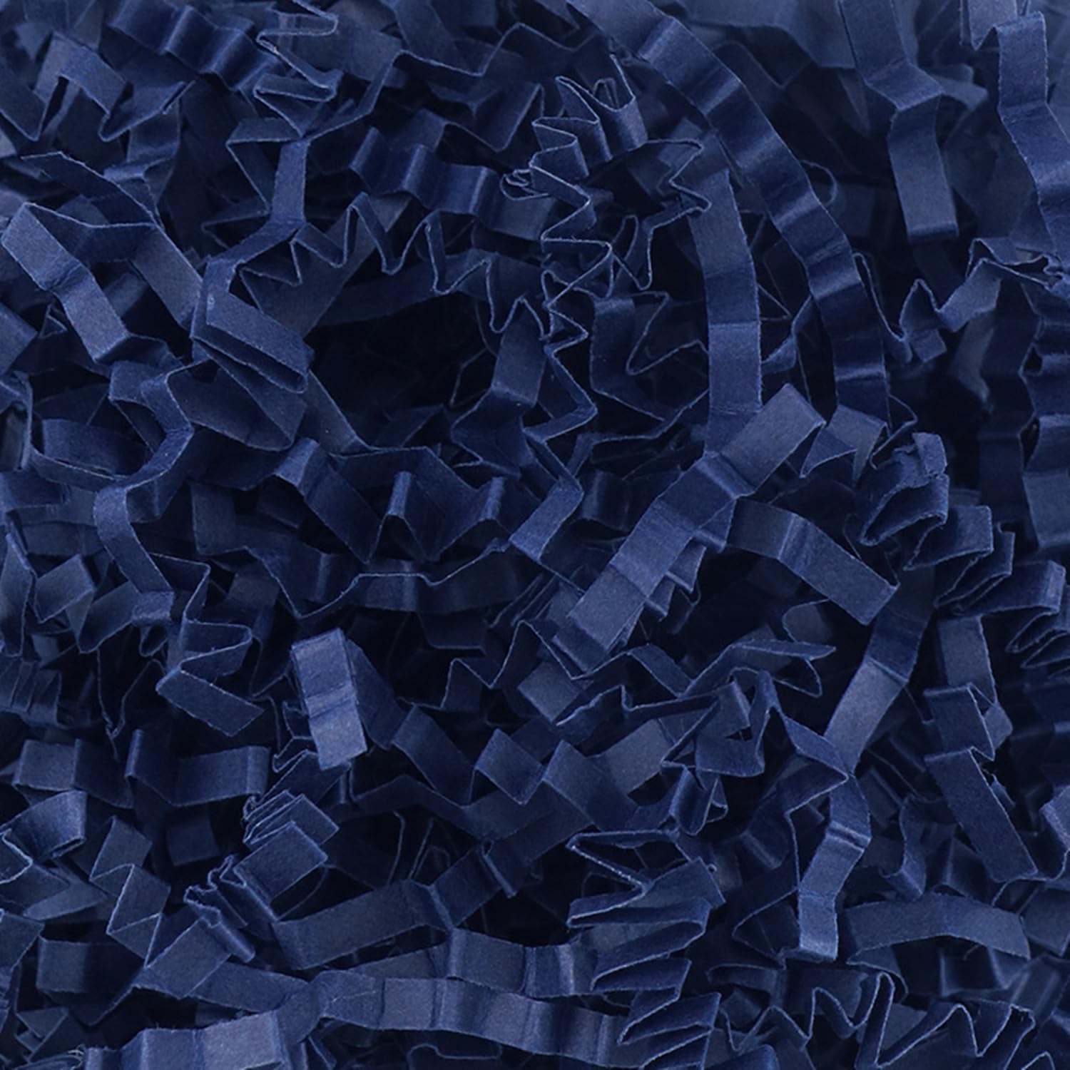JINZOFLY Crinkle Cut Paper Shred Filler - Navy Blue Shredded Paper for Gift Box, Easter Basket Filling & Gift Wrapping | Decorative Tissue Paper for Party Decor, Wedding Favors & Craft Projects