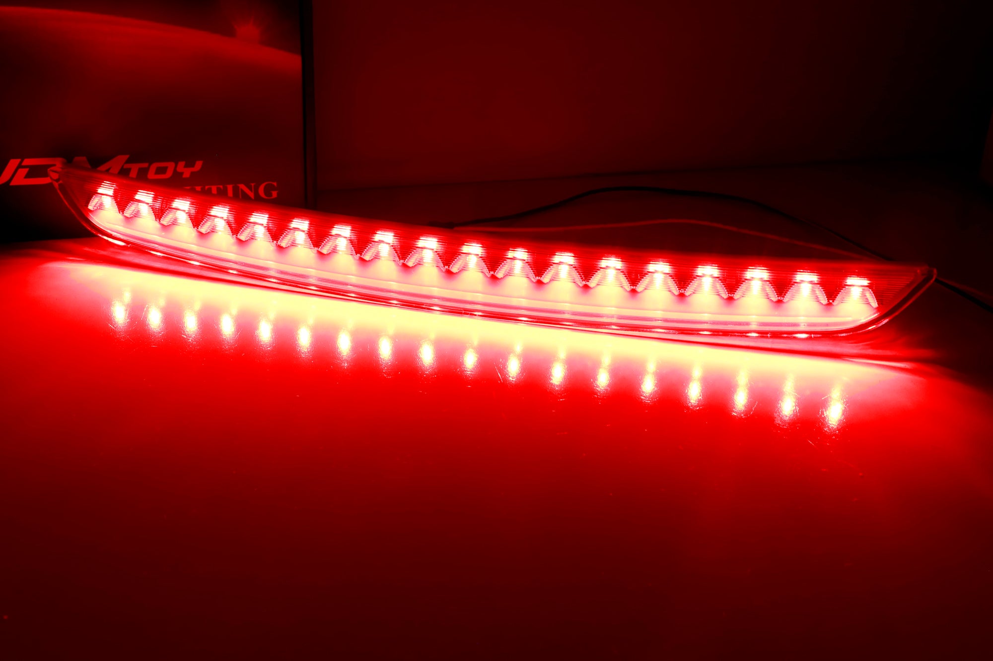 Dark Red LED Trunk Lid Third Brake Light Bar for 2008-2015 Audi TT Coupe - High Visibility Safety Upgrade for Night Driving & Car Shows