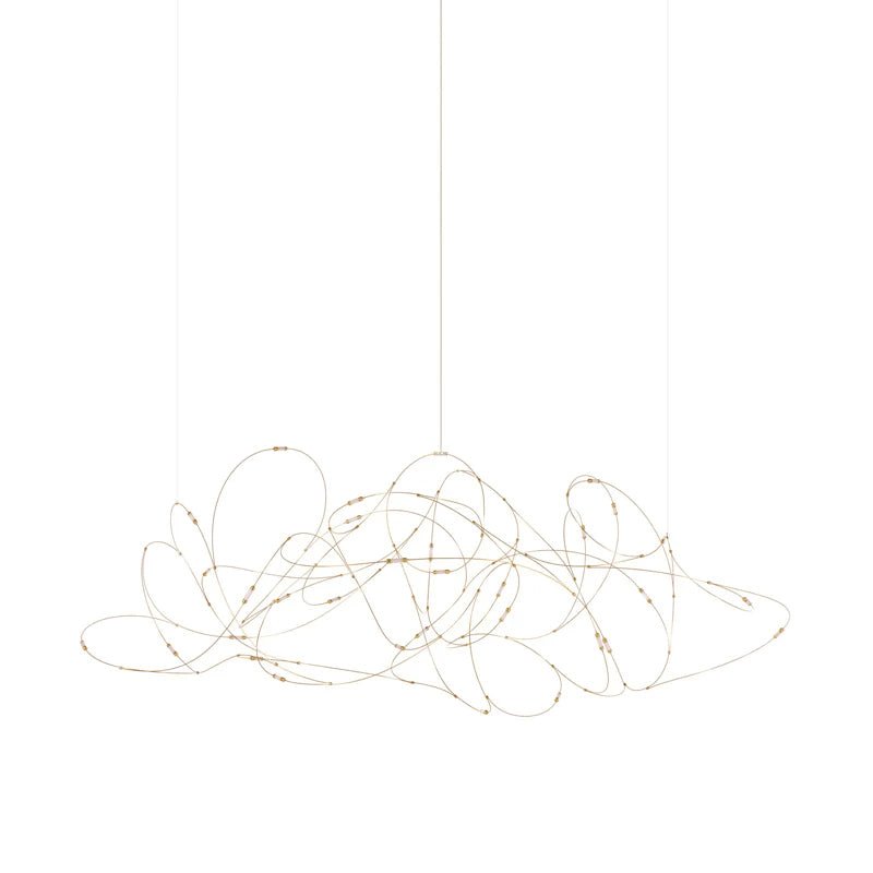 Modern Flock Pendant Light - Elegant Ceiling Hanging Lamp for Dining Room, Kitchen Island & Bedroom Decor - Adjustable Height LED Chandelier Lighting Fixture
