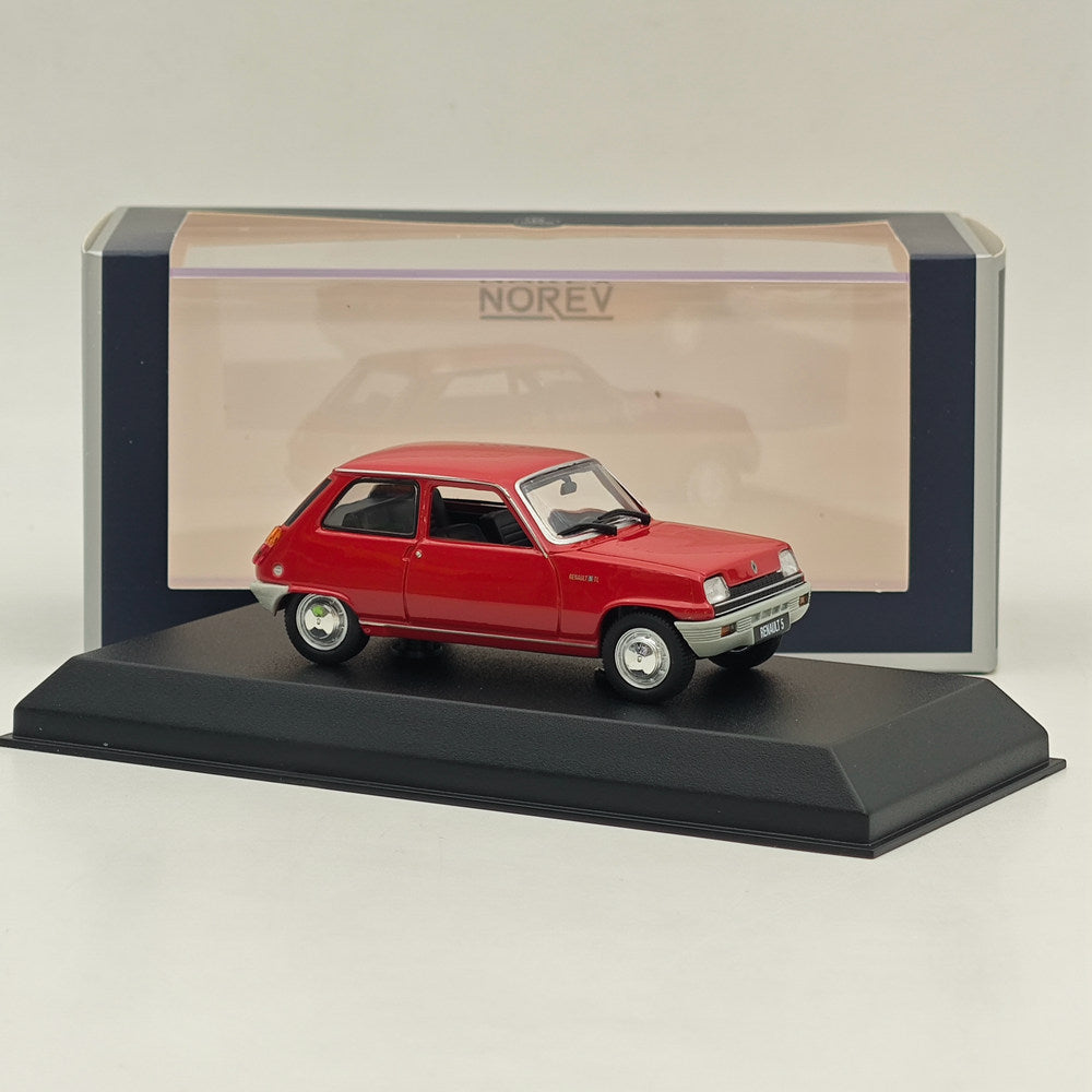 1/43 Scale Norev Renault 5 TL Diecast Model Car - Limited Edition Red Collectible - Perfect for Car Enthusiasts & Display Collections
