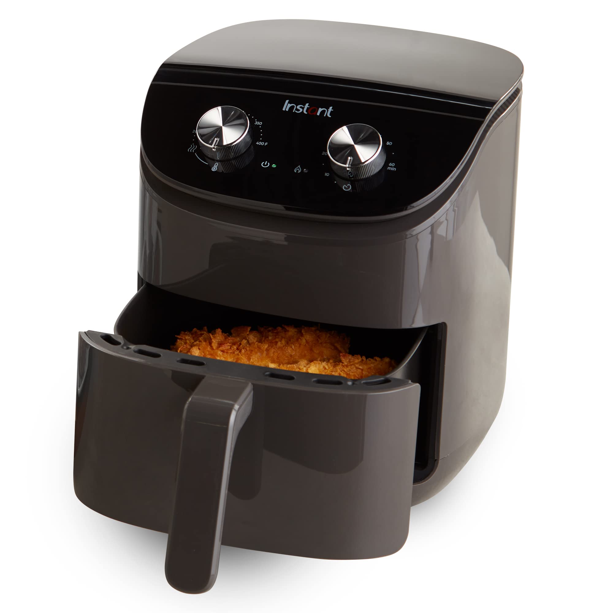 Instant Pot Essentials 4QT Air Fryer with EvenCrisp Technology - Fast & Even Cooking, Digital Controls for Time/Temperature, 100+ App Recipes - Perfect for Quick Meals, Healthy Snacks & Family Dinners (Black)