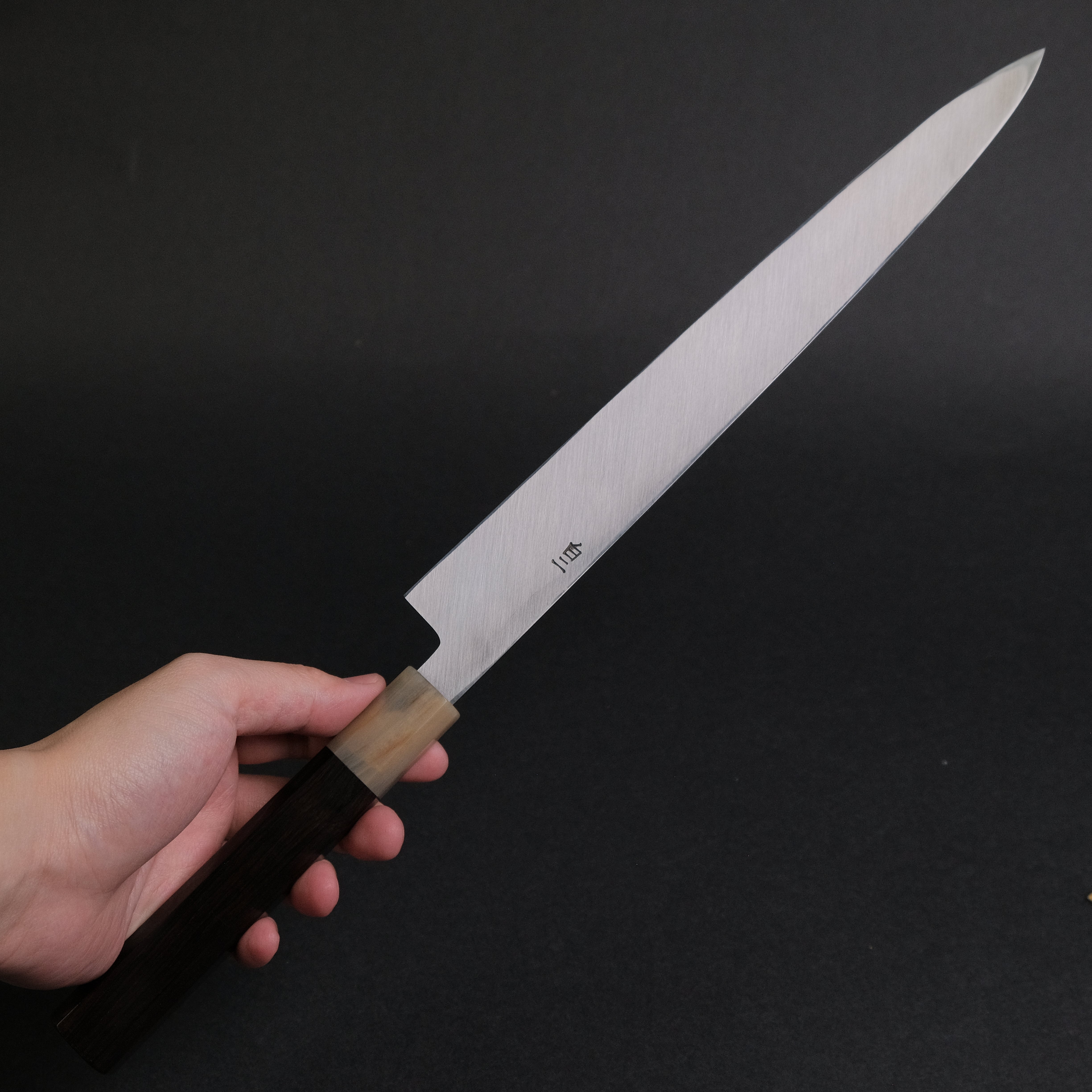 Hitohira Tanaka Manzo White #2 Yanagiba 270mm Japanese Sushi Knife with Ebony Wood Handle & Saya - Premium Sashimi & Sushi Chef's Knife for Professional Kitchen & Home Cooking
