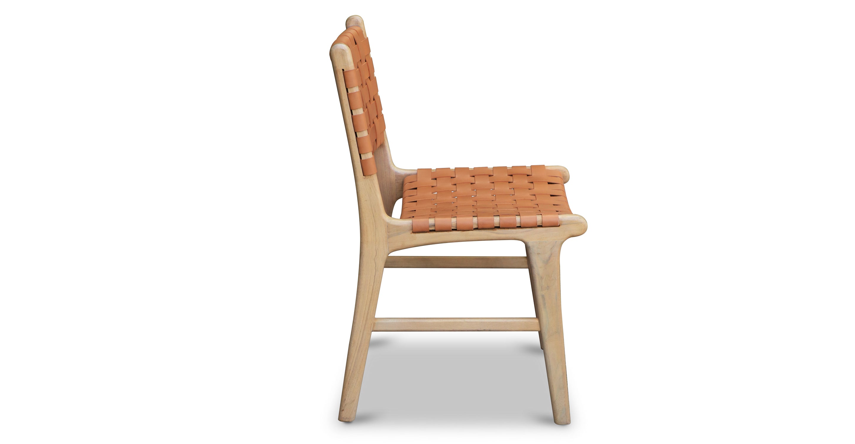 Premium Teak & Leather Dining Chair - Handcrafted Solid Wood & Genuine Leather - Perfect for Dining Room, Kitchen, or Restaurant Use