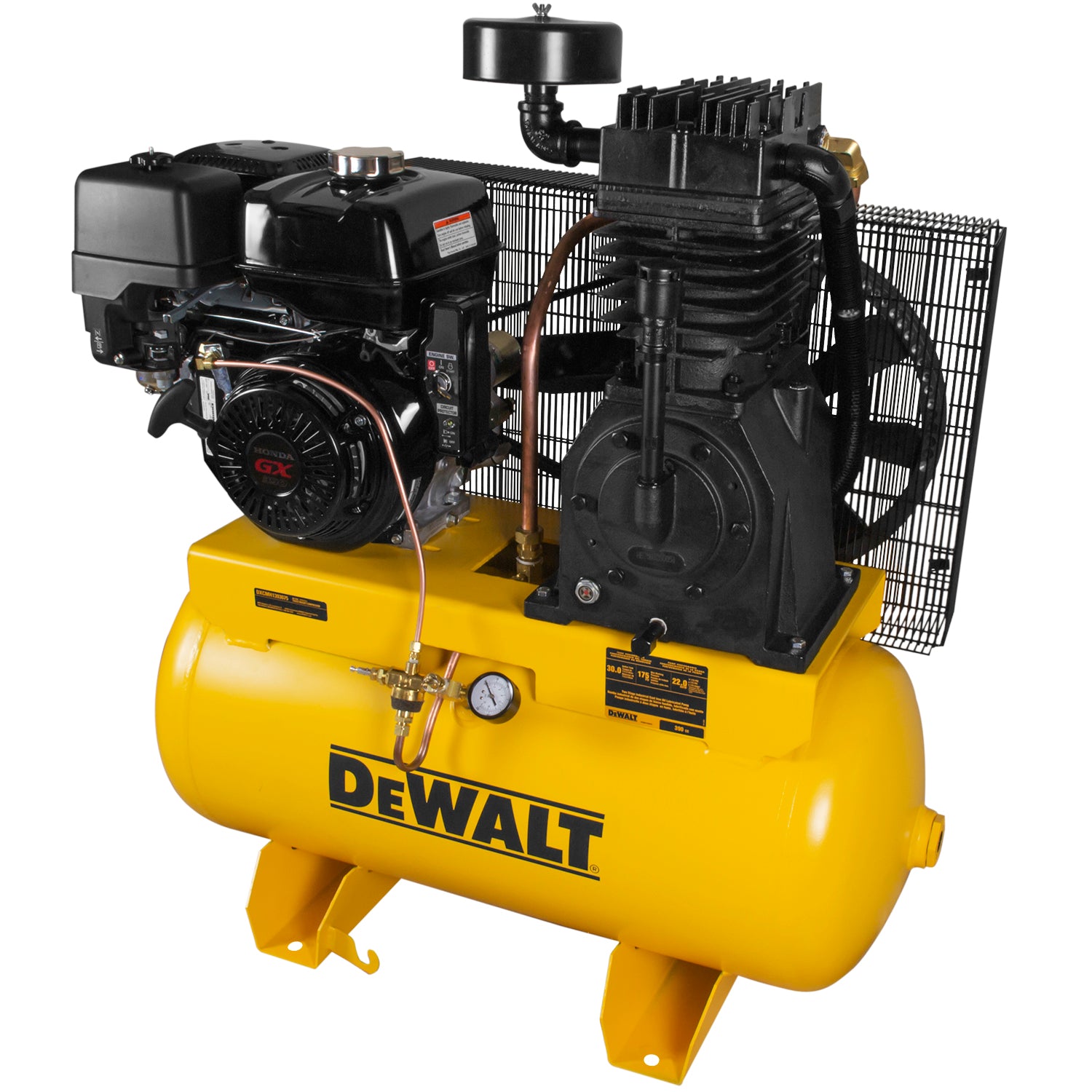 DeWALT DXCMH1393075 30 Gallon 175 PSI Horizontal Truck Mount Air Compressor - Heavy Duty for Construction, Auto Repair & Industrial Use