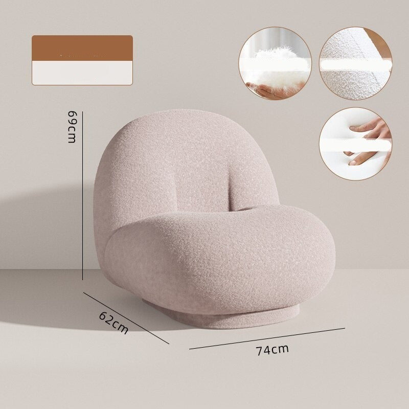 Luxury Velvet Sofa Chair - Soft & Stylish Accent Chair for Living Room, Bedroom, or Office - Comfortable Modern Seating with Elegant Design for Home Decor