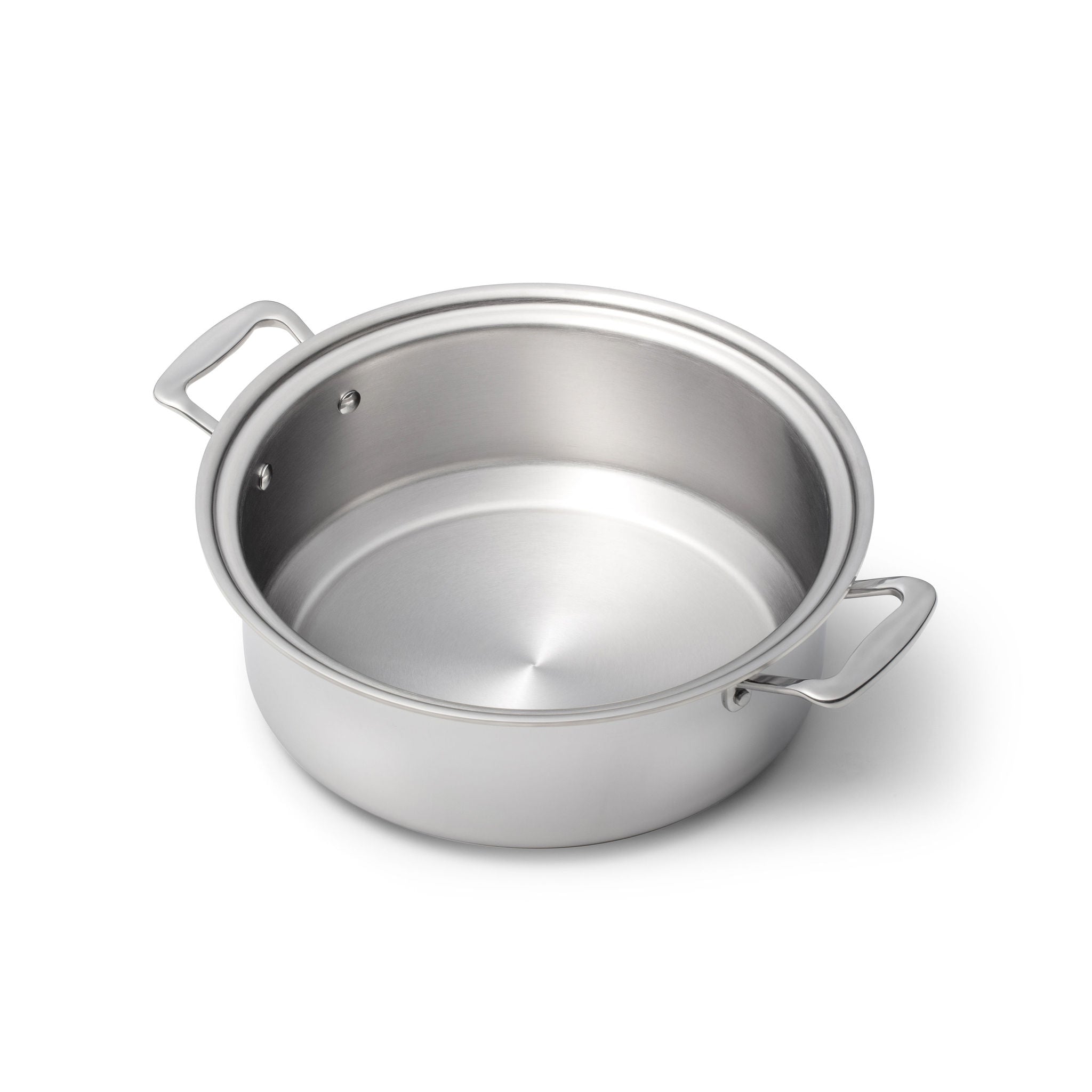 6 Quart Stainless Steel Stockpot with Lid - Perfect for Soups, Stews, Pasta & Large Family Cooking