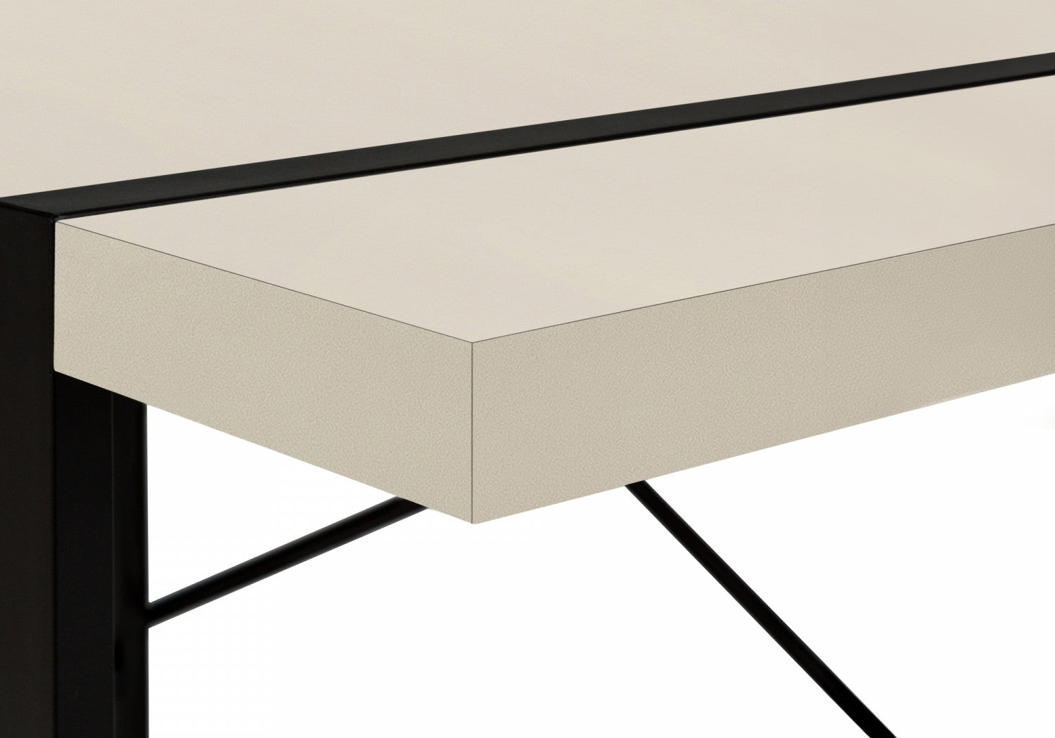 Dray Desk Light Taupe - Modern Home Office Desk for Small Spaces, Study & Work from Home - Perfect for Remote Work, Online Classes & Gaming Setup