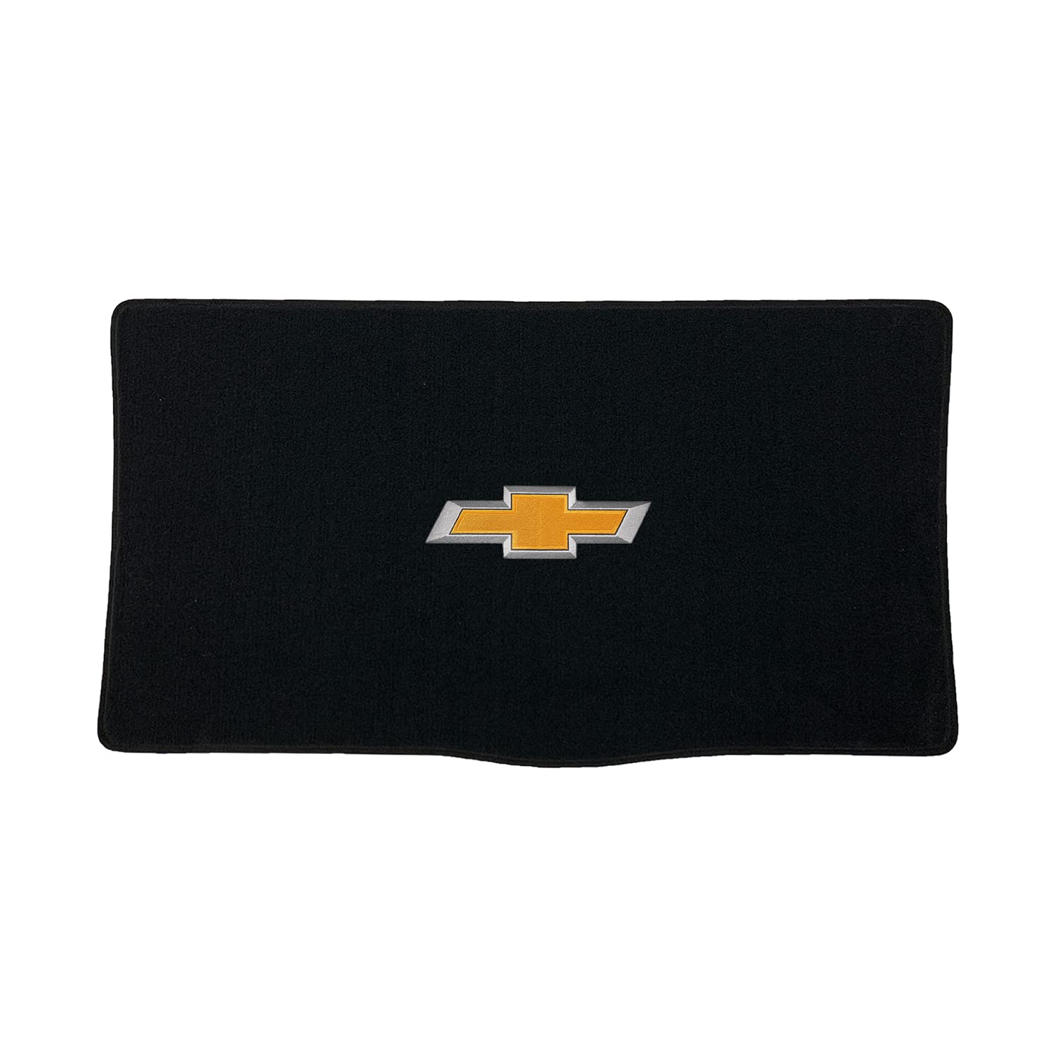 Premium Custom-Fit Carpeted Floor Mats for Chevy Spark 2013-2015 (Non-EV) - Luxury Car Floor Liners with 3D Gold Bowtie Design & Factory Fasteners (Charcoal/Deck) | All-Weather Protection & Enhanced Interior Style