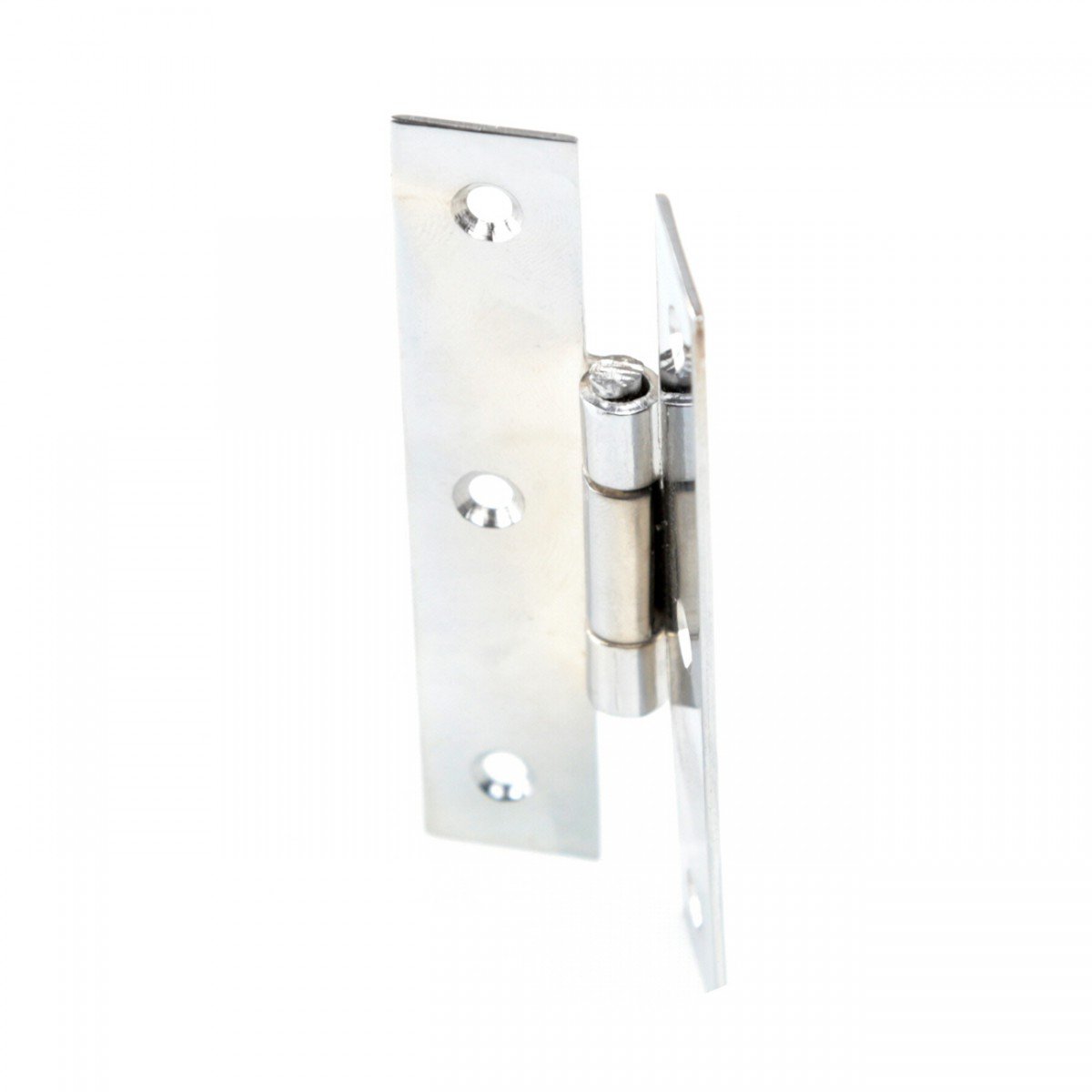 3.5 Inch Solid Cast Brass Kitchen Cabinet Hinges - Chrome H Cabinet Hinges with Hardware (Pack of 2) by Renovators Supply - Perfect for Cabinet Door Repair, Kitchen Renovation & DIY Home Improvement Projects