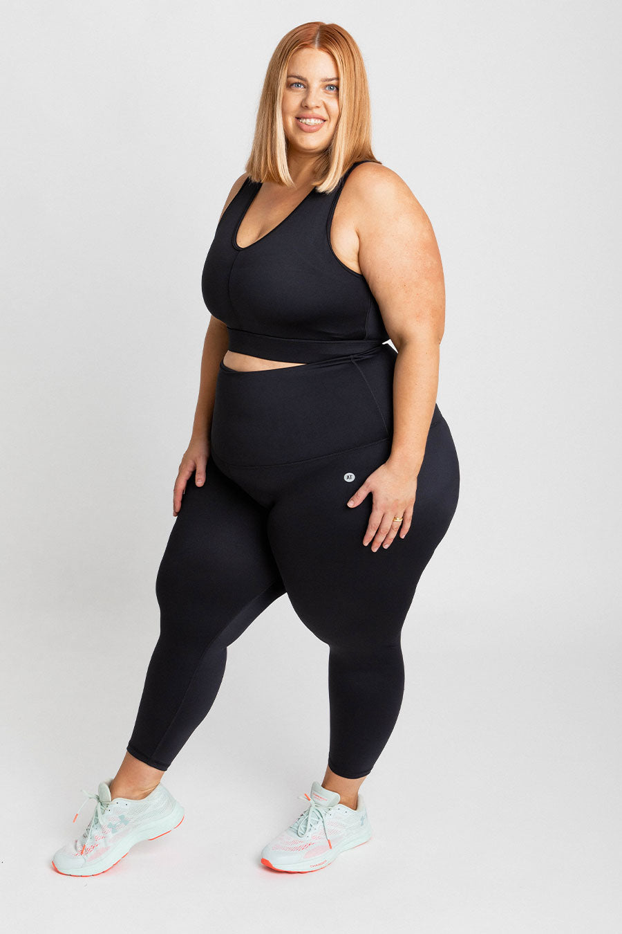 Essential High Waist 7/8 Yoga Leggings for Women - Black | Workout, Running & Gym Activewear