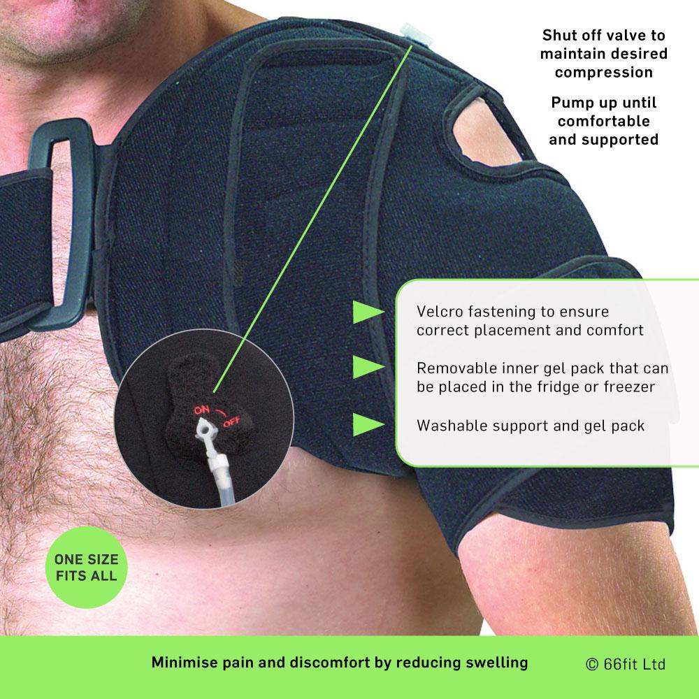 Lumark Cold Compression Shoulder Gel Pack - Reusable Hot & Cold Therapy for Pain Relief, Swelling, and Injury Recovery - Perfect for Shoulder Pain, Arthritis, and Post-Surgery Recovery