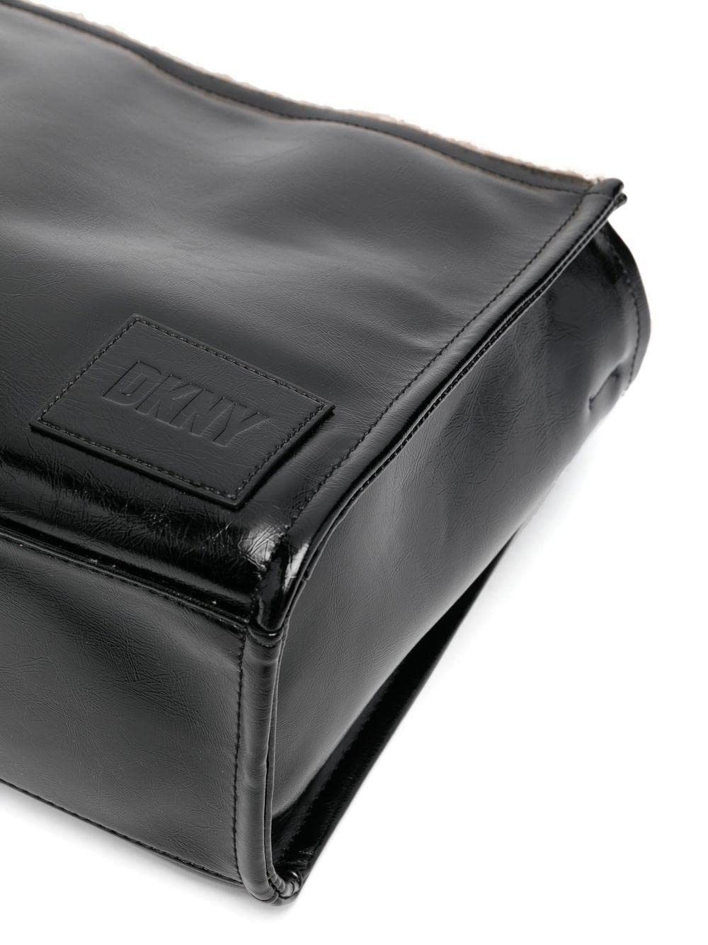 DKNY Hadlee Medium Faux Leather Tote Bag for Women - Stylish Vegan Leather Handbag for Work, Travel & Everyday Use