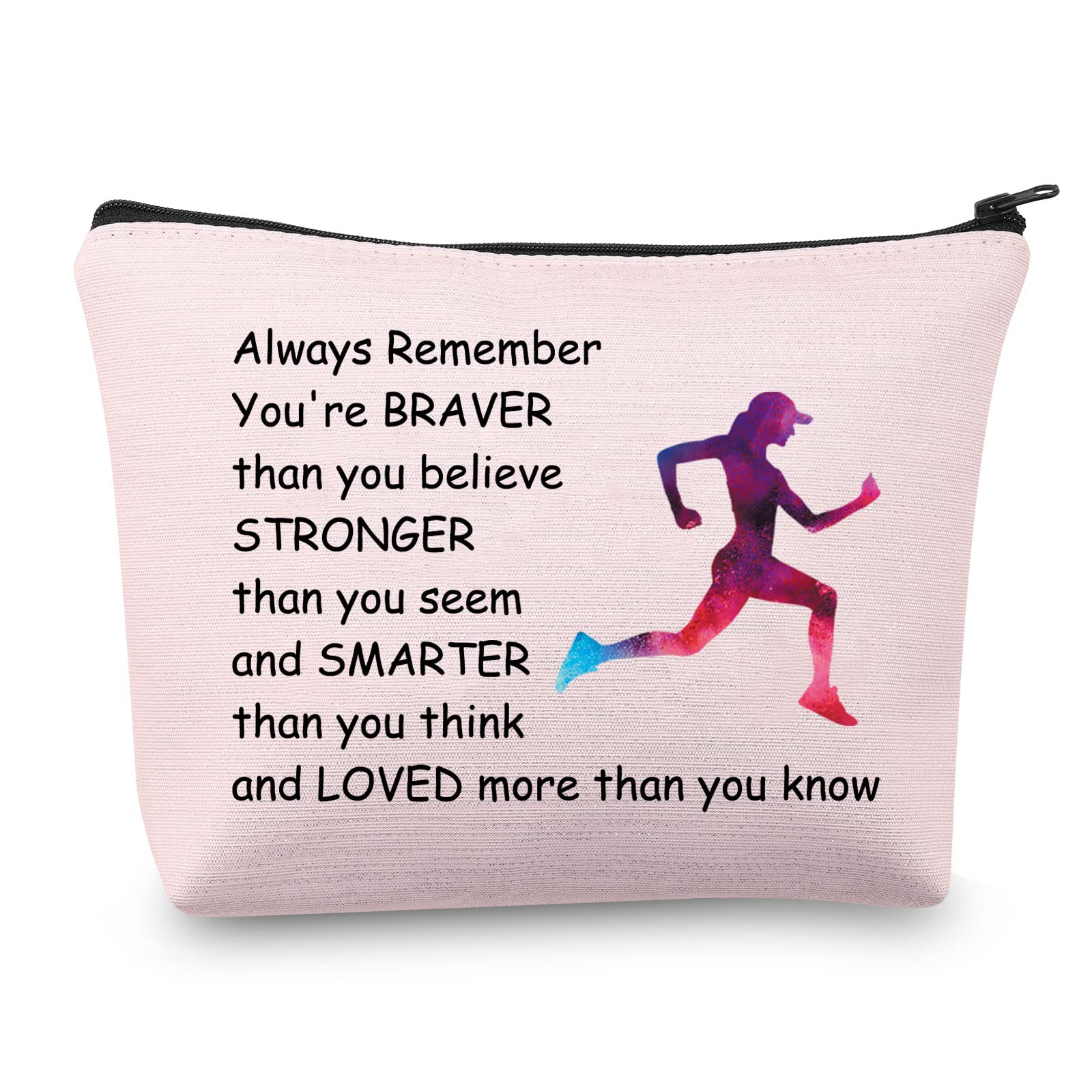 Waterproof Pink Running Makeup Bag for Women - Travel Cosmetic Pouch Organizer - Gym, Wedding & Daily Essentials - Perfect for Workouts, Travel & Beauty Storage