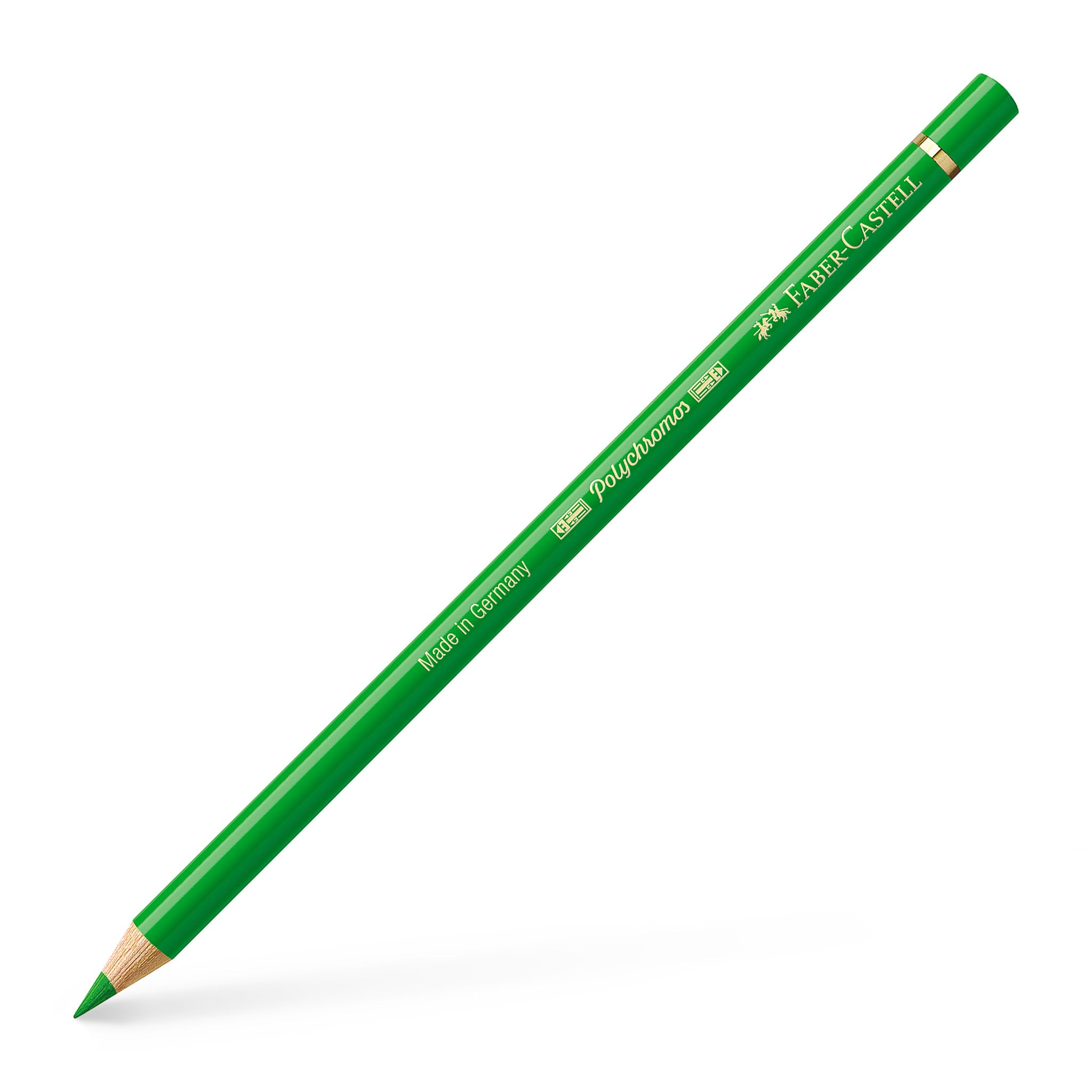 Faber-Castell Polychromos Artists' Color Pencil #112 Leaf Green - Professional Oil-Based Colored Pencils for Drawing, Sketching & Coloring - Perfect for Artists, Illustrators & Adult Coloring Books