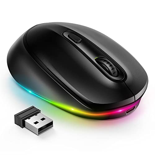 A, Black Light Up Mouse