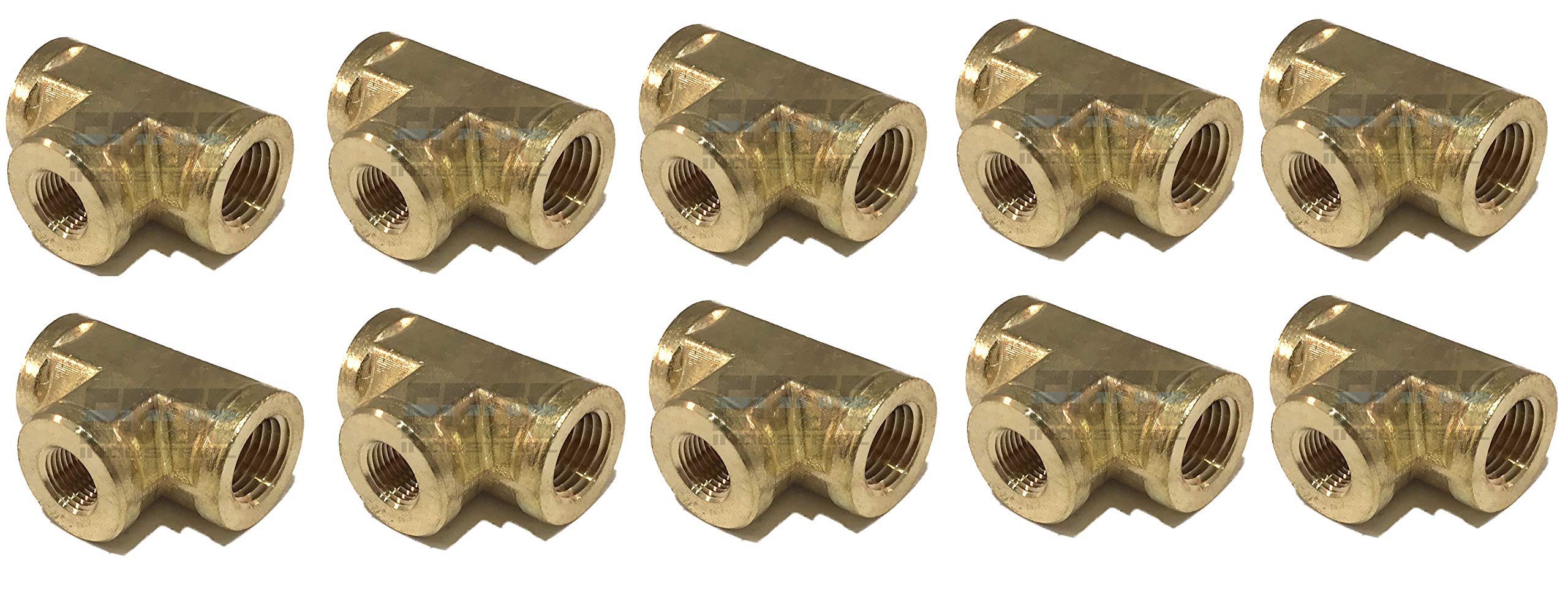 Premium Forged Brass Reducing Tee 1/4