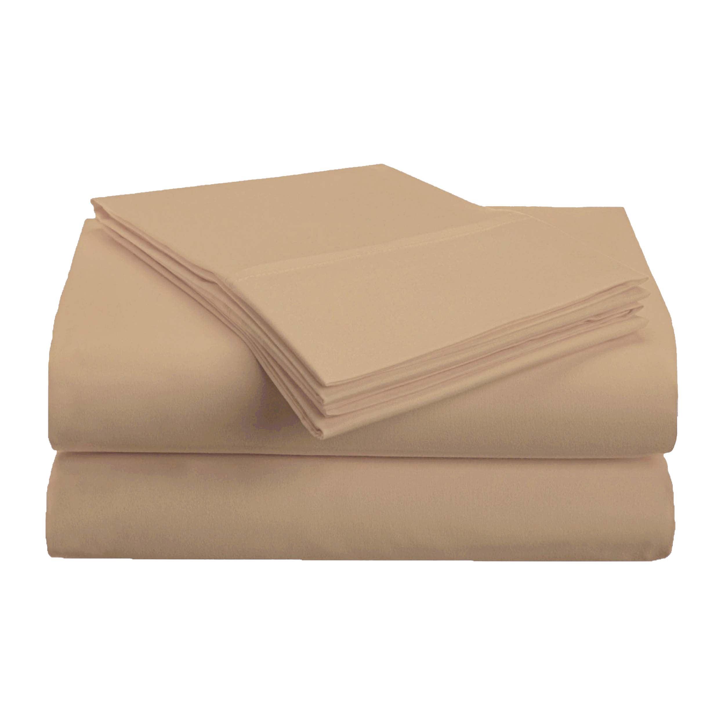 Soft Brushed Microfiber Deep Pocket 4-Piece Bed Sheet Set - Queen Size, Wrinkle & Fade Resistant - Perfect for Master Bedroom, Guest Room & Dorm Comfort