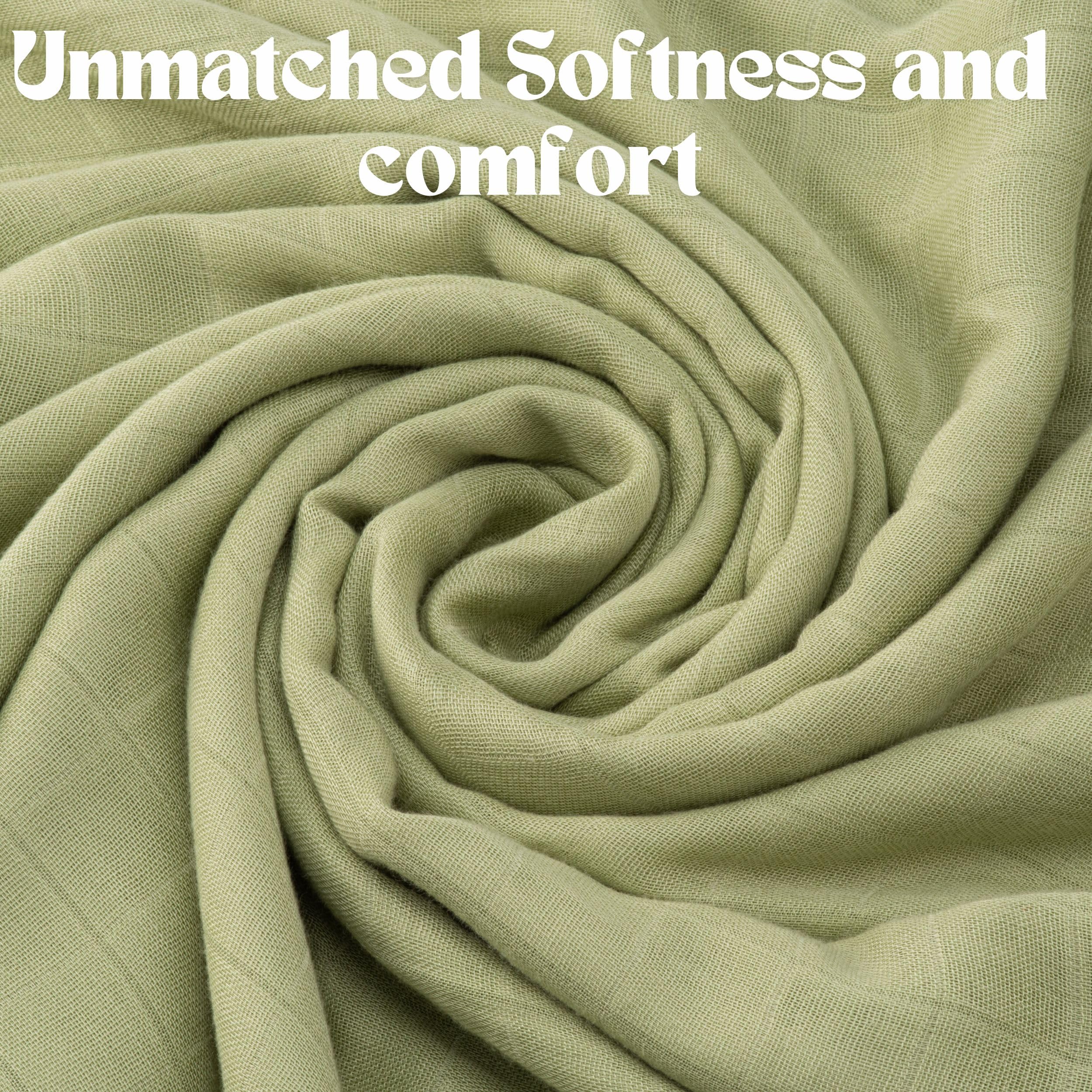 Premium Muslin Swaddle Blankets for Babies - Ultra Soft 3-Pack Receiving Blankets for Boys & Girls | Large Breathable Baby Essentials for Sleeping, Nursing & Travel