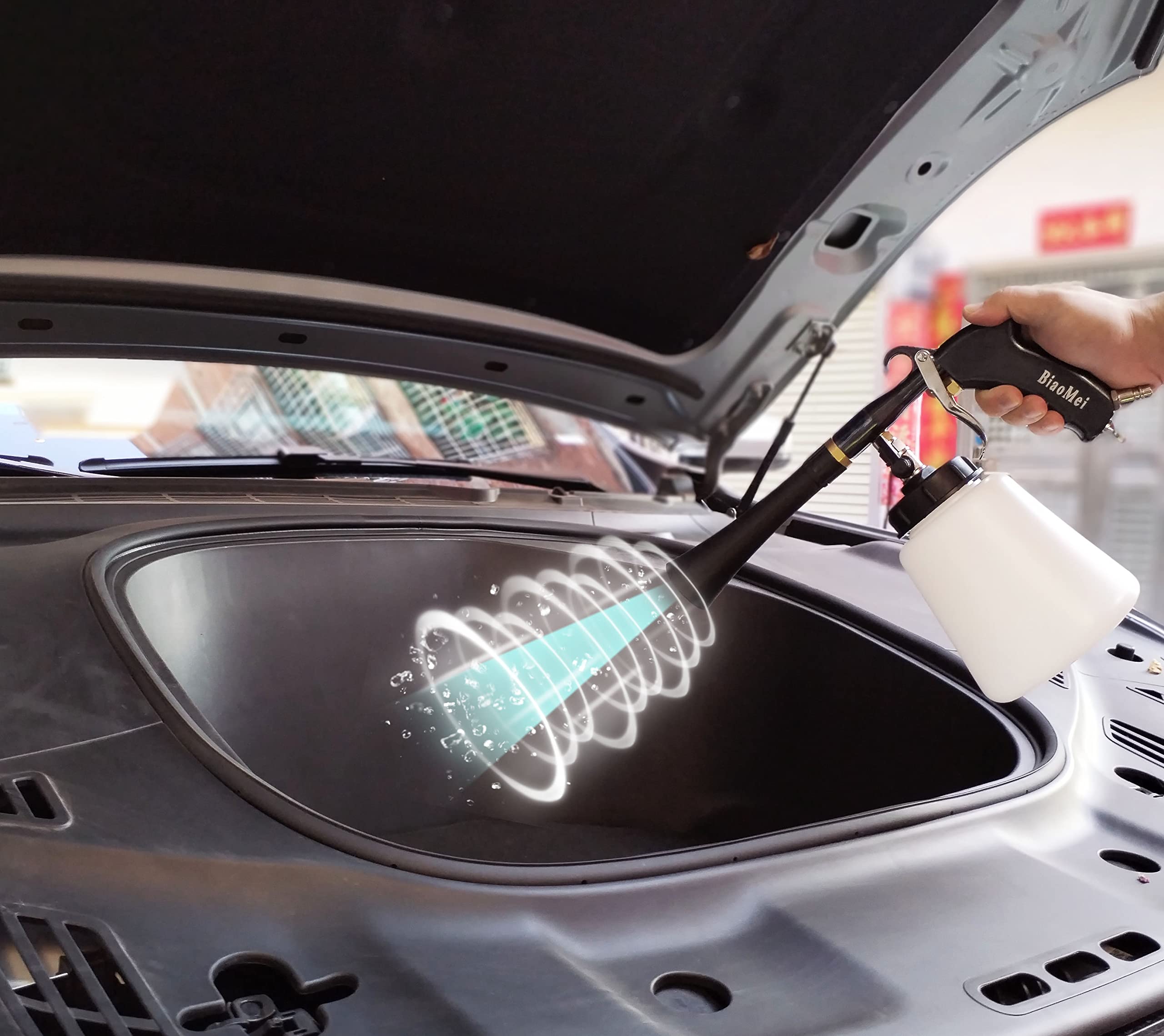Z-020 High Pressure Car Wash Gun - Black Metal Tube Rotating Auto Detailing Cleaning Tool for Cars, Trucks & SUVs | Perfect for Home, Professional & Mobile Car Washing