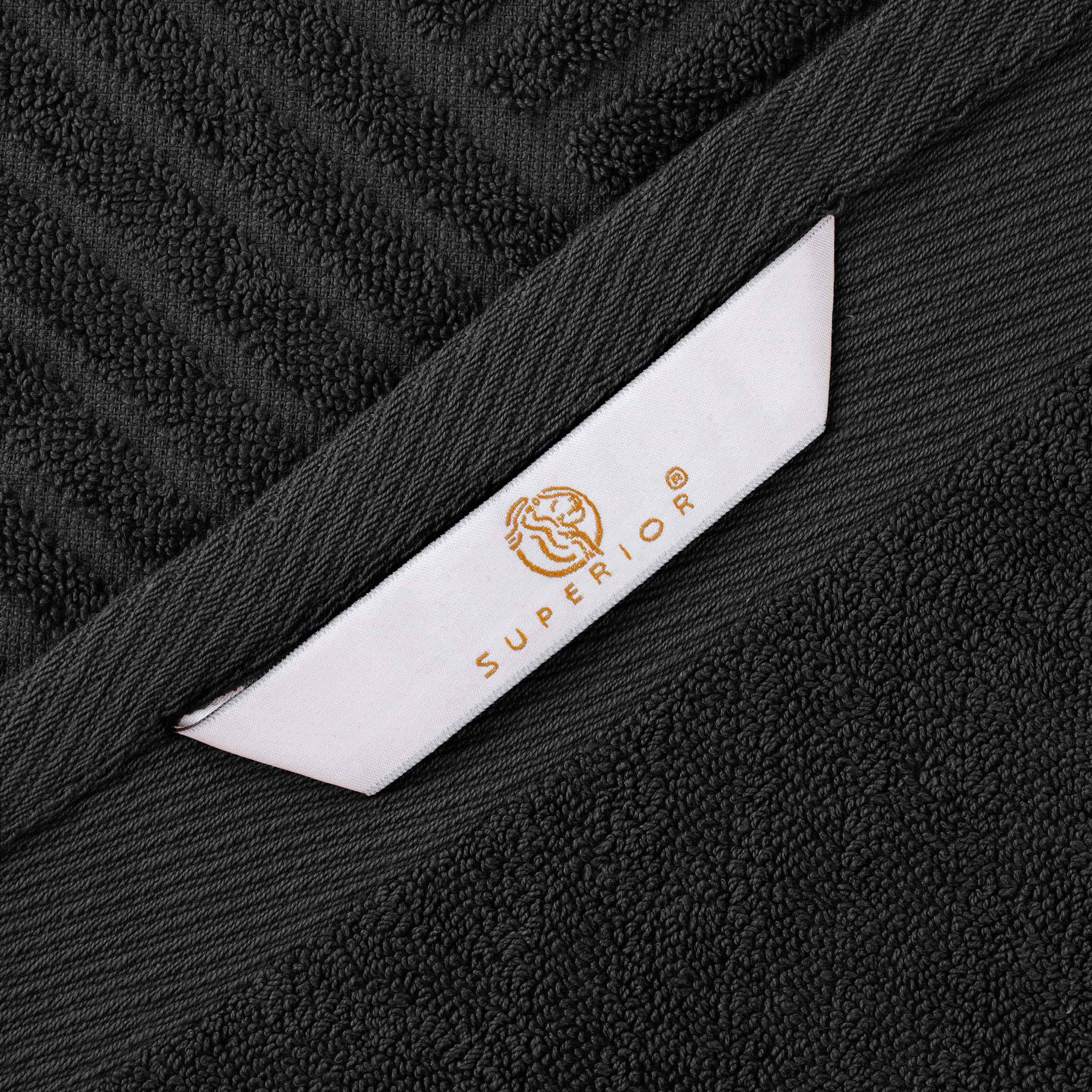 Luxury 6-Piece Egyptian Cotton Towel Set - Basketweave Jacquard & Solid Design - Ultra Soft & Absorbent Bath Towels for Spa, Hotel, or Home Use