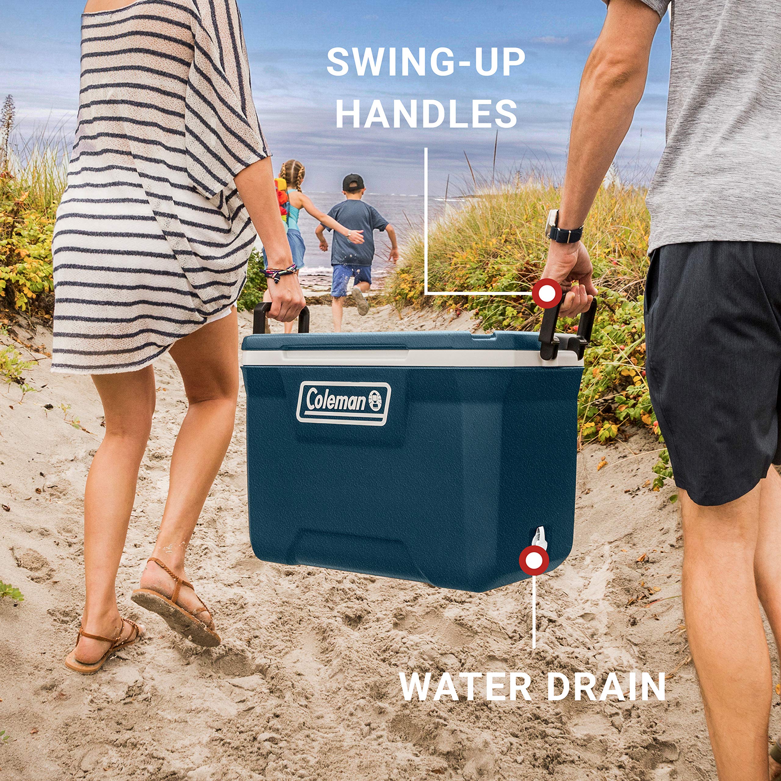 Coleman Classic Series 150-Quart Insulated Portable Cooler - Leak-Proof Outdoor Hard Cooler Keeps Ice for 5 Days | Perfect for Camping, Beach Trips, Tailgating & Outdoor Adventures