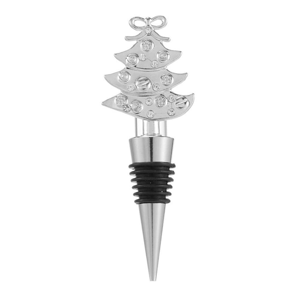 Christmas Tree Shaped Wine Bottle Stopper - Decorative Holiday Bottle Plug for Wine, Champagne & Liquor - Perfect for Christmas Parties, Gifts & Festive Home Decor