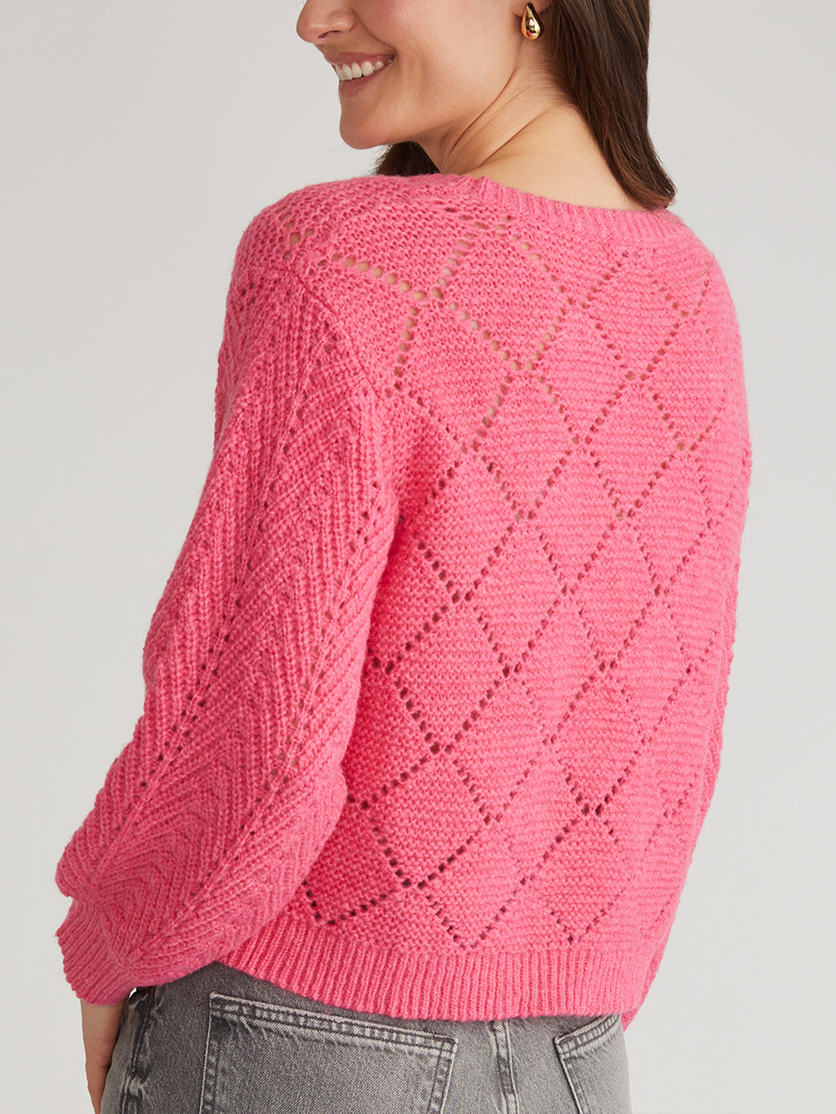 Kelsey Women's Pointelle Pullover Sweater - Soft Knit Casual Long Sleeve Top for Fall & Winter | Perfect for Office, Date Night and Weekend Outfits