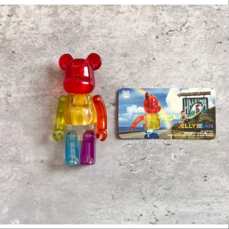 Bearbrick Series 20 JELLYBEAN HALE'IWA 100% Collectible Art Toy - Limited Edition Vinyl Figure for Display & Collection - Perfect for Home Decor, Office Display, and Gift Giving