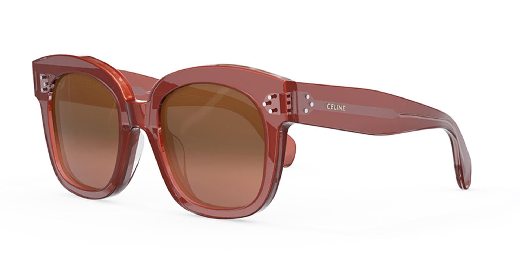 CELINE Bold 3 Dots CL4002UN Sunglasses - UV Protection Polarized Lenses for Women - Perfect for Driving, Beach & Outdoor Activities