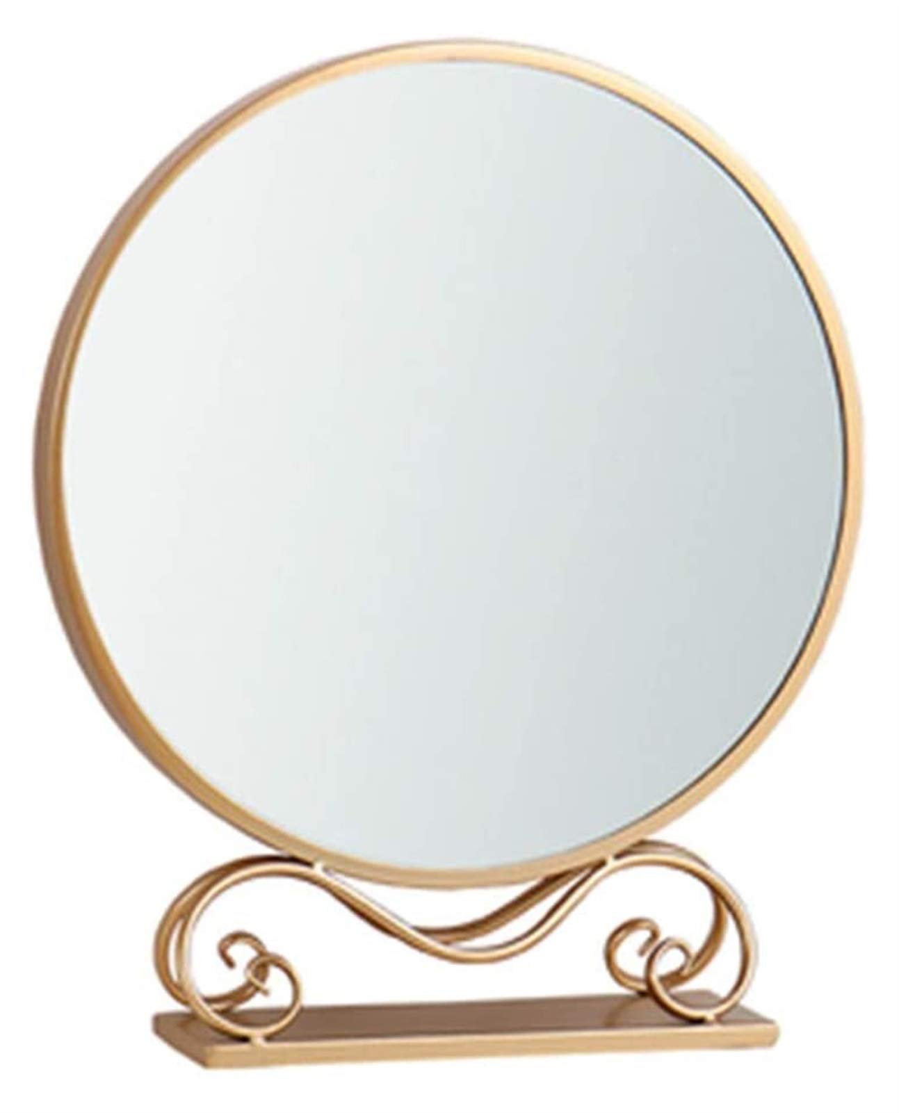 Nordic Vanity Mirror with HD Glass - 30x1.3x49cm Gold Makeup Mirror for Bedroom, Dorm & Dressing Table | Perfect for Makeup Application, Skincare Routine & Home Decor