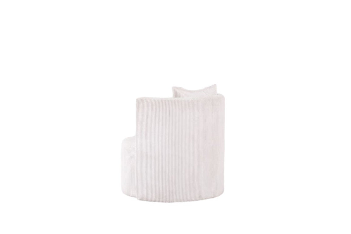 Stylish Averill Accent Chair in White - Perfect for Living Room, Bedroom & Office Decor