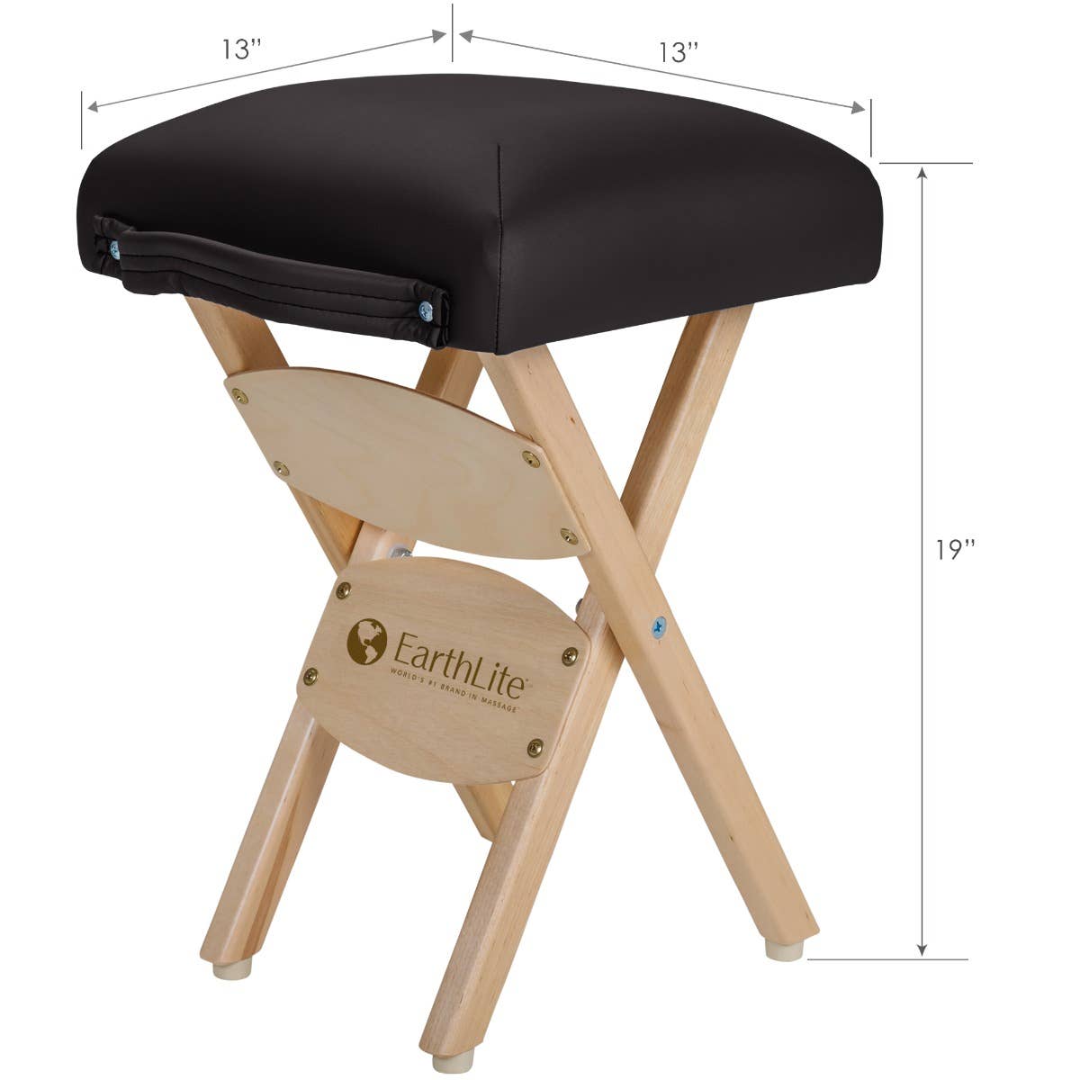 Portable Folding Massage & Tattoo Stool - Adjustable Height Beauty Salon Chair for Tattoo Artists, Massage Therapists & Home Spa Use