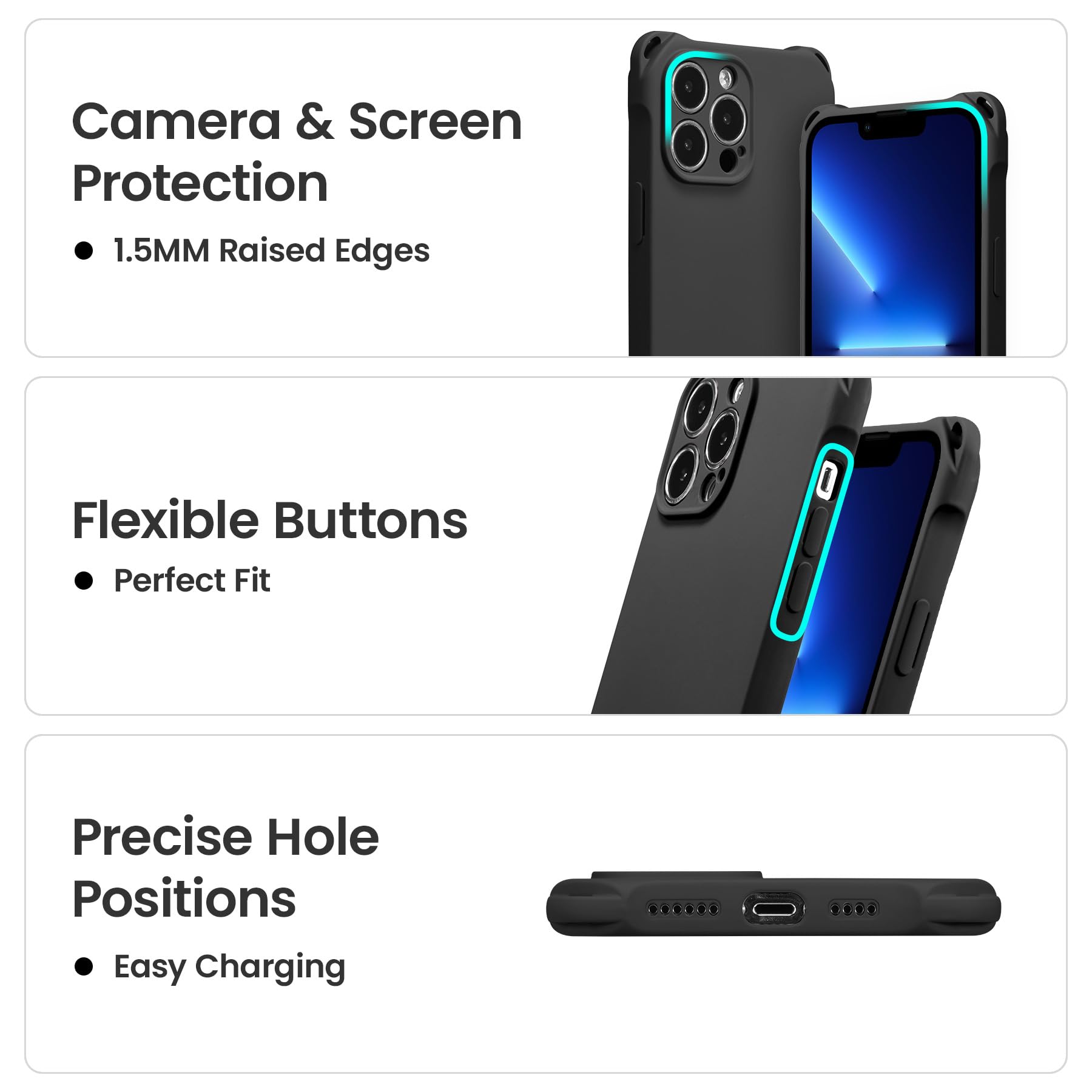 ZCDAYE iPhone 16 Pro Max Case with Adjustable Crossbody Lanyard - Soft Silicone Shockproof Cover for 6.9