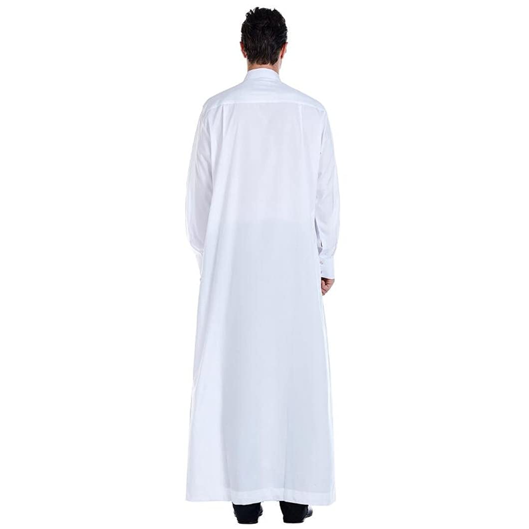 Traditional Indian & Pakistani Men's Islamic Clothing - Saudi Arabian Thobe Robe for Muslim Prayer, Eid & Special Occasions