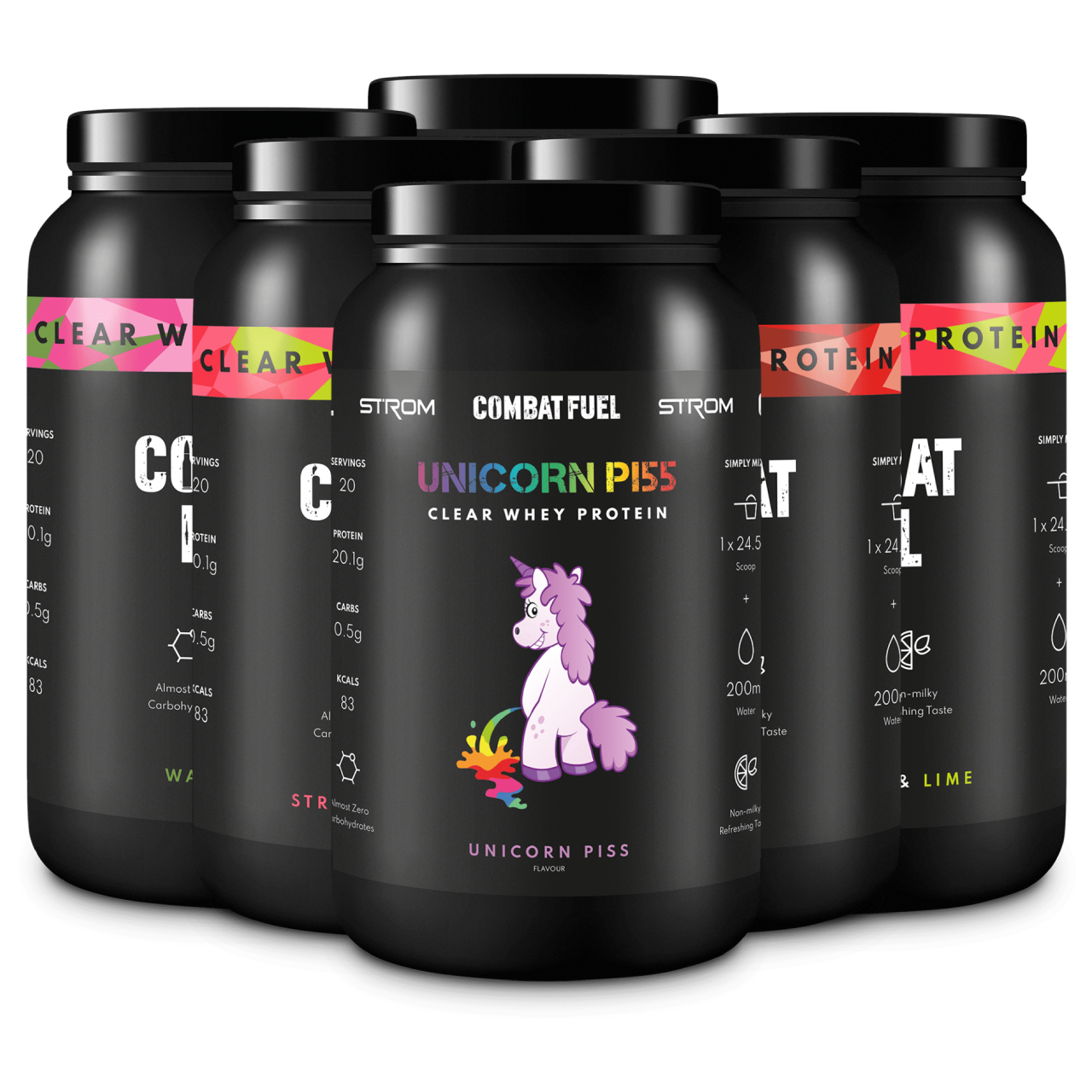 Combat Fuel Clear Whey Protein 490g - Juice Flavored Protein Shake with 20.1g Protein & AstraGin® for Post-Workout Recovery & Muscle Growth | Gym, Fitness & Active Lifestyle Supplement