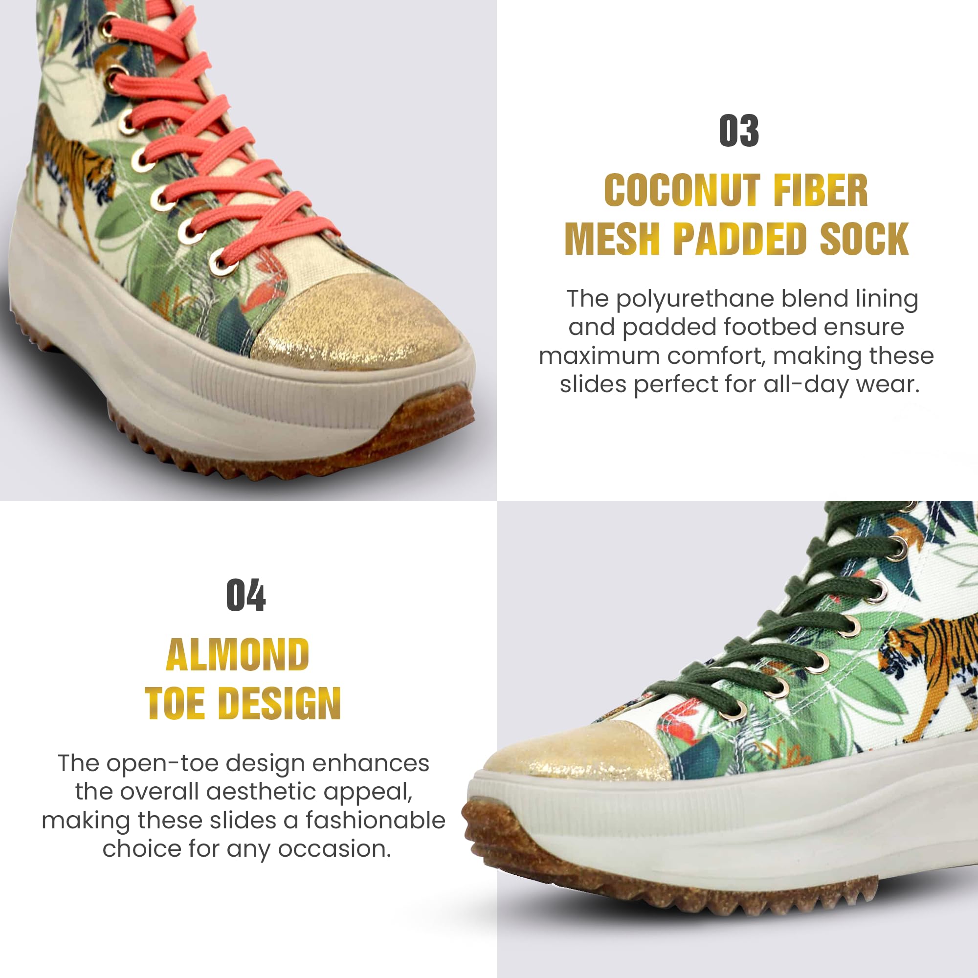 JATAREA Women's Fashion Sneakers - Genuine Leather Casual Shoes with Comfortable Cushioned Insole, TPR Rubber & Ethylene Vinyl Sole | Stylish Lightweight Walking Shoes for Travel, Work & Everyday Wear