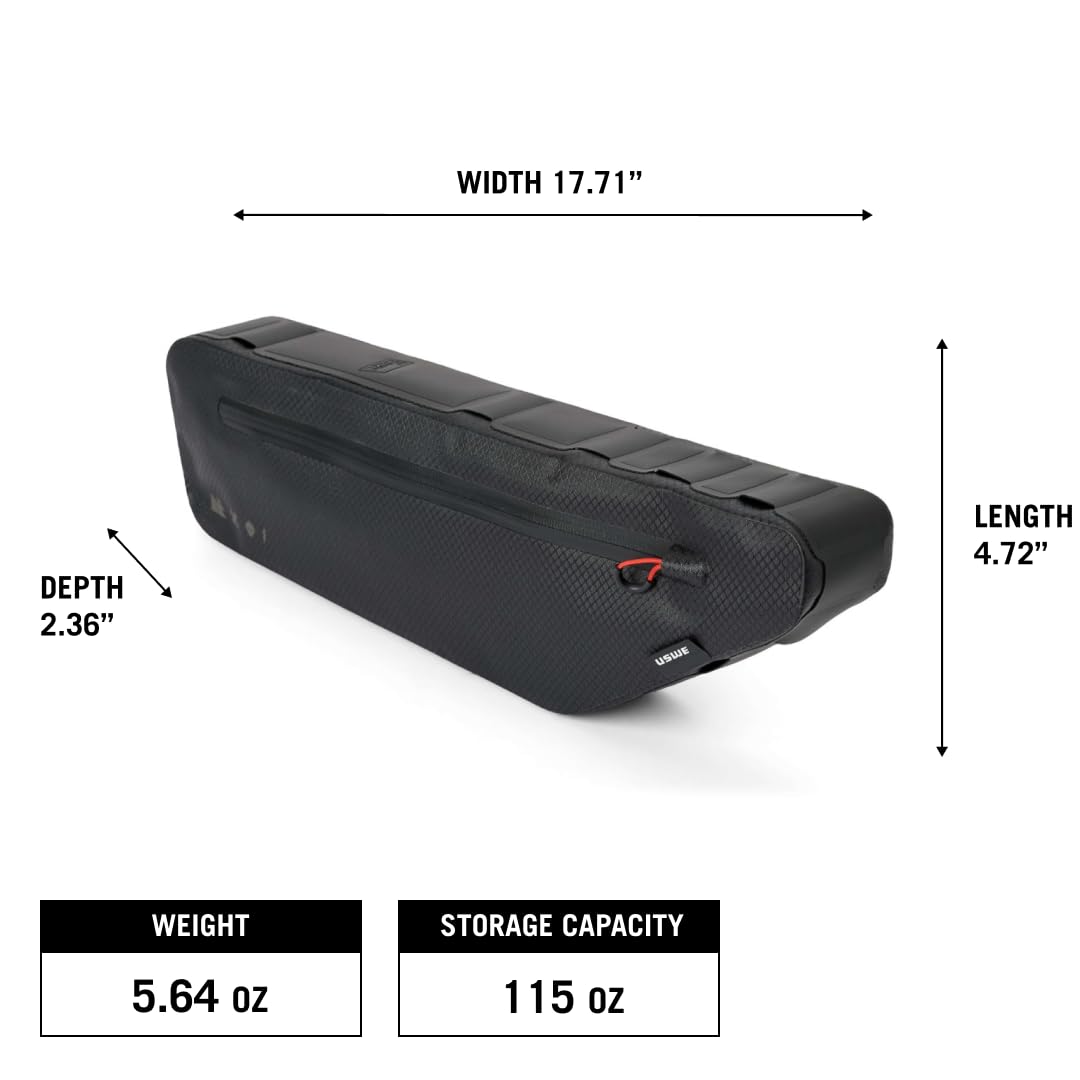 USWE Waterproof Bike Frame Bag for MTB, Gravel & E-Bikes - Durable Cycling Pouch for Road & Off-Road Bikepacking - Perfect for Men & Women Riders - Ideal for Commuting, Trail Adventures & Long-Distance Tours