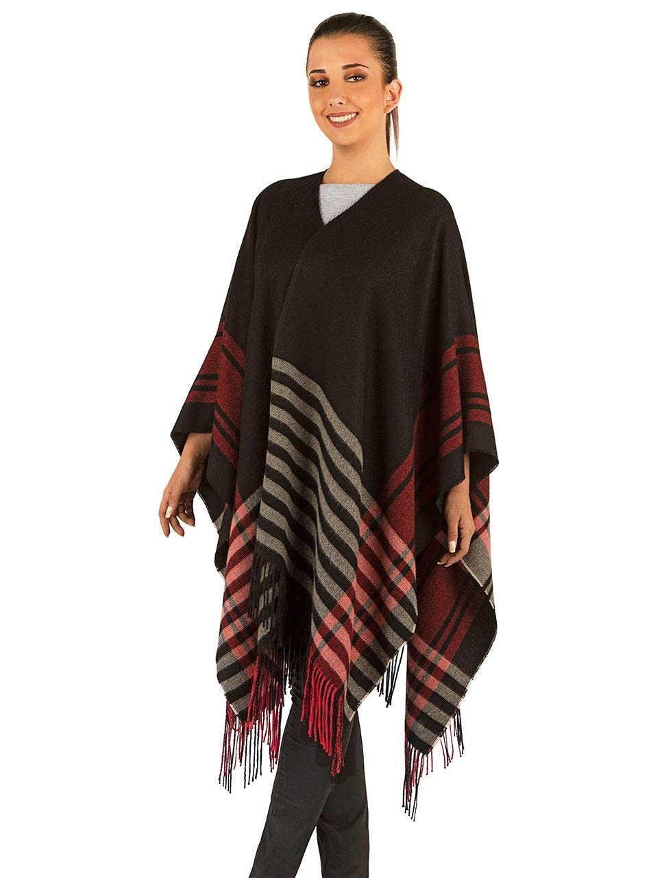 100% Baby Alpaca Wool Kimono Cardigan for Women - Ultra Soft Long Blanket Shawl Wrap - Perfect for Cozy Nights, Yoga, Travel & Loungewear
