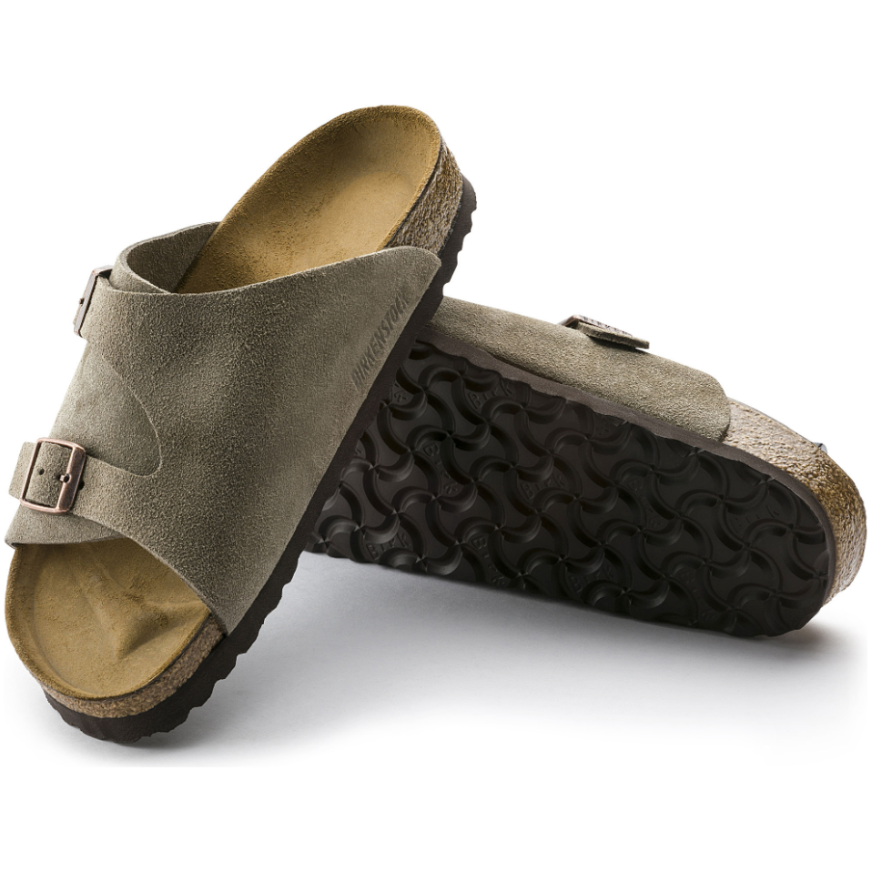 Birkenstock Zürich Suede Leather Sandals for Women - Comfortable Taupe Brown Casual Shoes | Perfect for Summer, Beach, and Everyday Wear