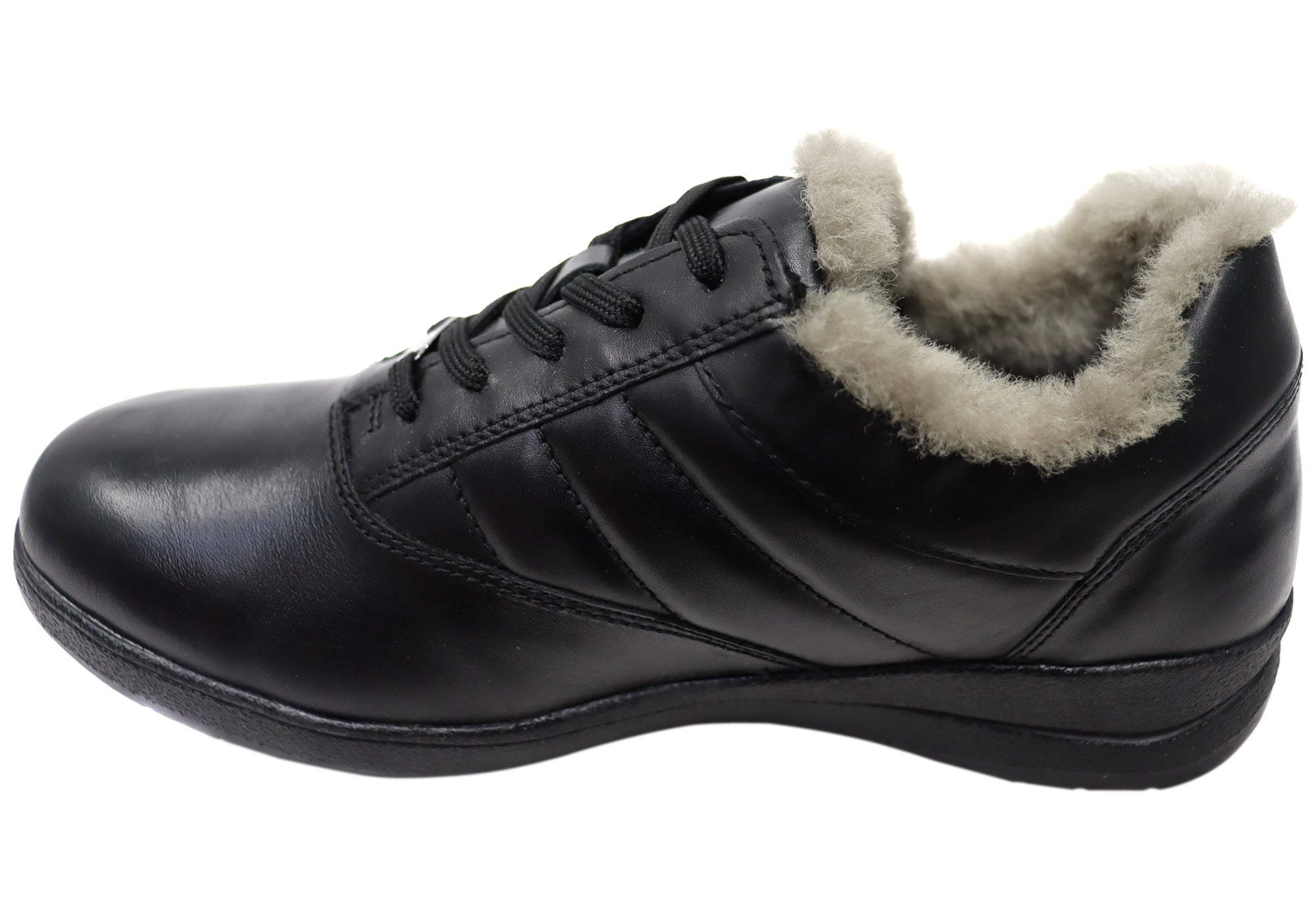 Caprice Moment Women's Extra Wide Comfort Leather Lace-Up Shoes - Perfect for Work, Walking & Everyday Wear