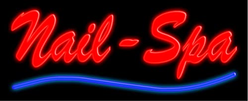 Custom Neon Sign for Nail Spa Salon - Handmade in USA | Perfect for Nail Salon Decor, Manicure Pedicure Shop Lighting, and Beauty Business Branding