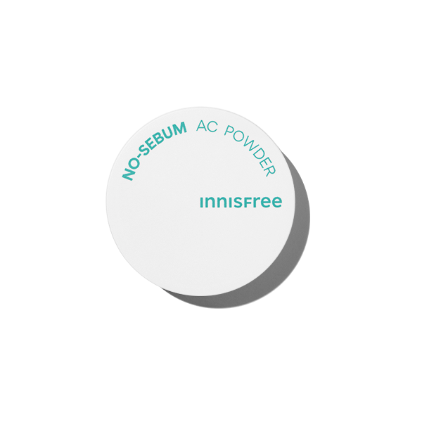 Innisfree No Sebum AC Powder - Oil Control & Pore Minimizing Face Powder for Oily Skin | Matte Finish Makeup for Daily Use & Summer Skincare