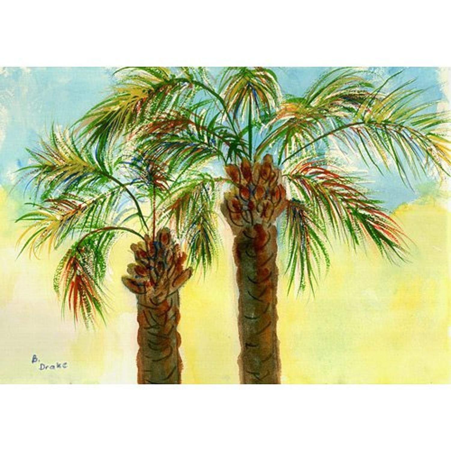 Betsy Drake DM385 Coastal Palms Doormat 18