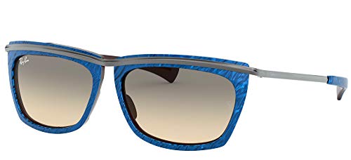 Wrinkled Blue on Brown/Clear Gradient Grey