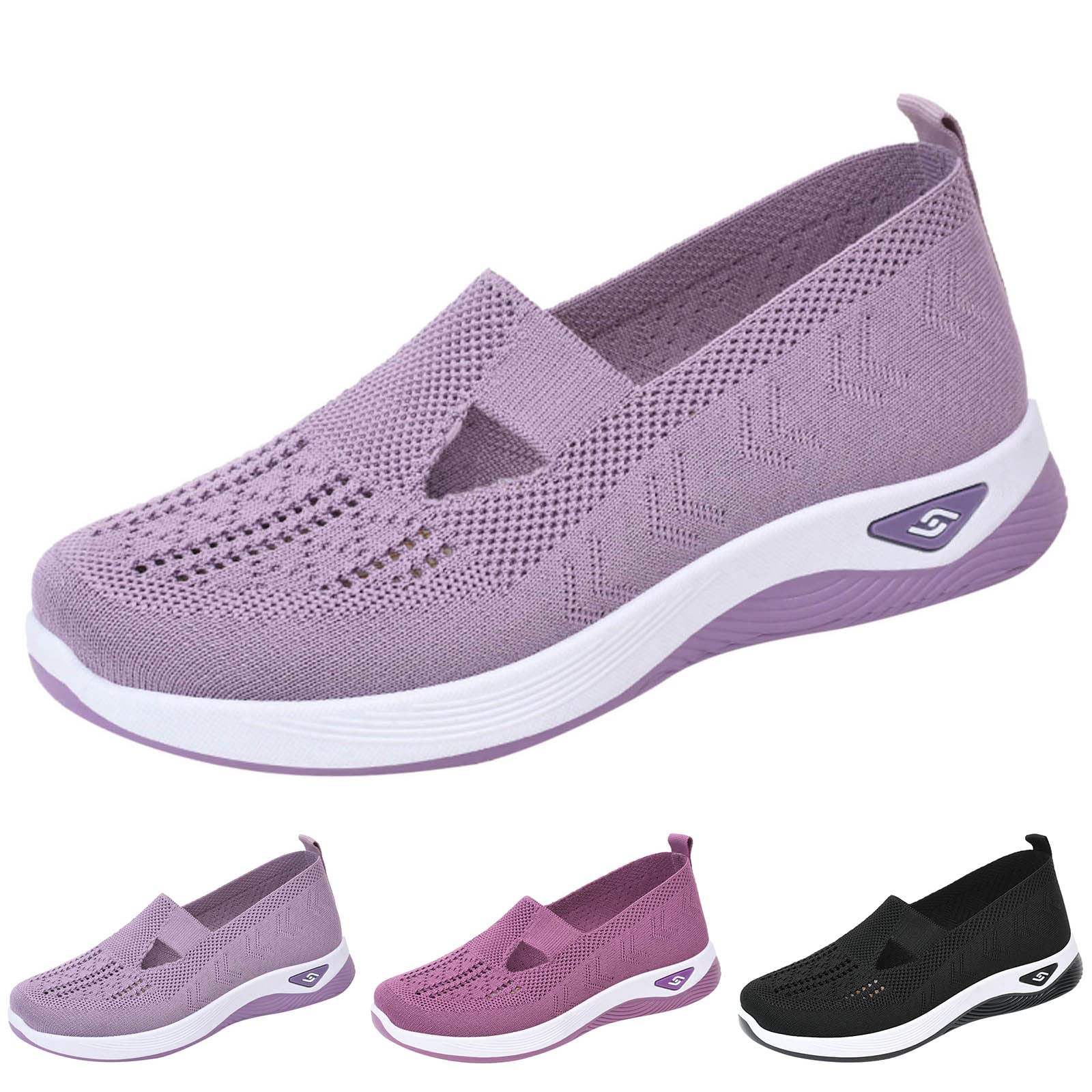 **Women's & Men's Breathable Orthopedic Slip-On Casual Shoes - Comfortable Walking Sneakers for Work, Travel & Everyday Wear**