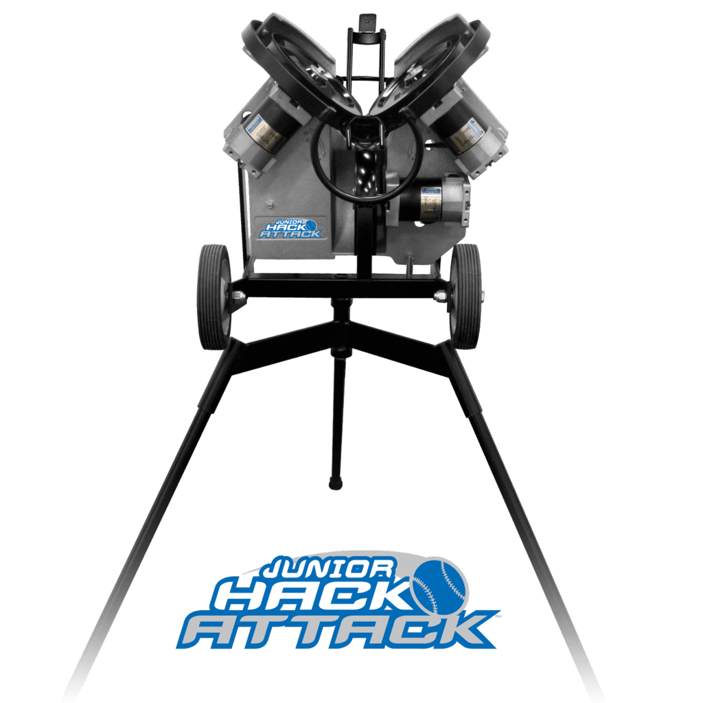 Junior Hack Attack Baseball Pitching Machine for Youth Training | Perfect for Backyard Practice & Team Drills