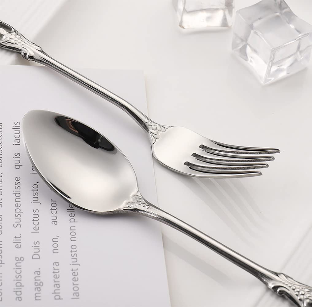 Royal Gold Stainless Steel Flatware Set - 30-Piece Modern Silverware for Wedding & Festival (Service for 6) - Elegant Dining Utensils for Special Occasions & Dinner Parties
